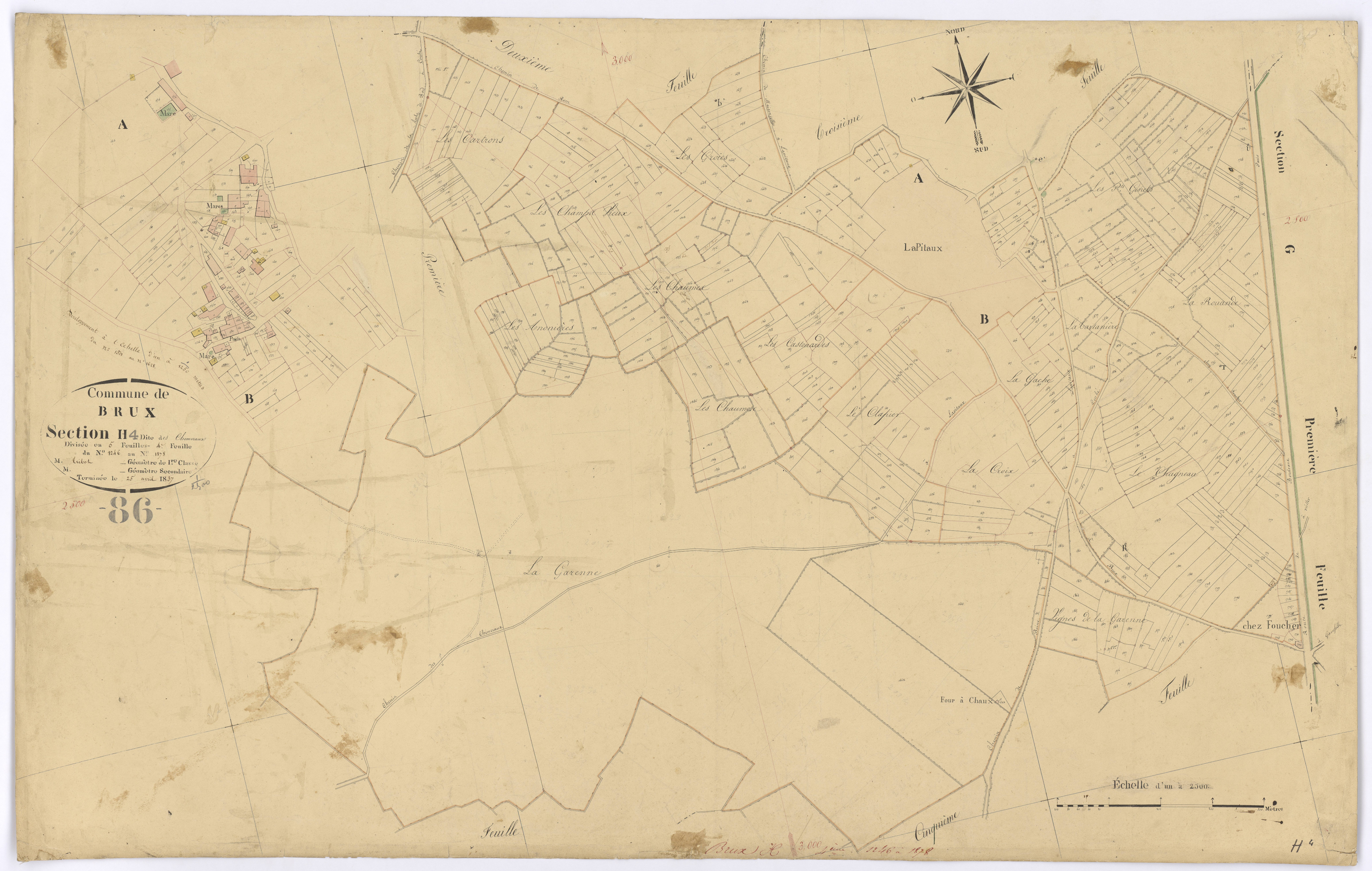 Brux - FRAD086_cadastre Plans 