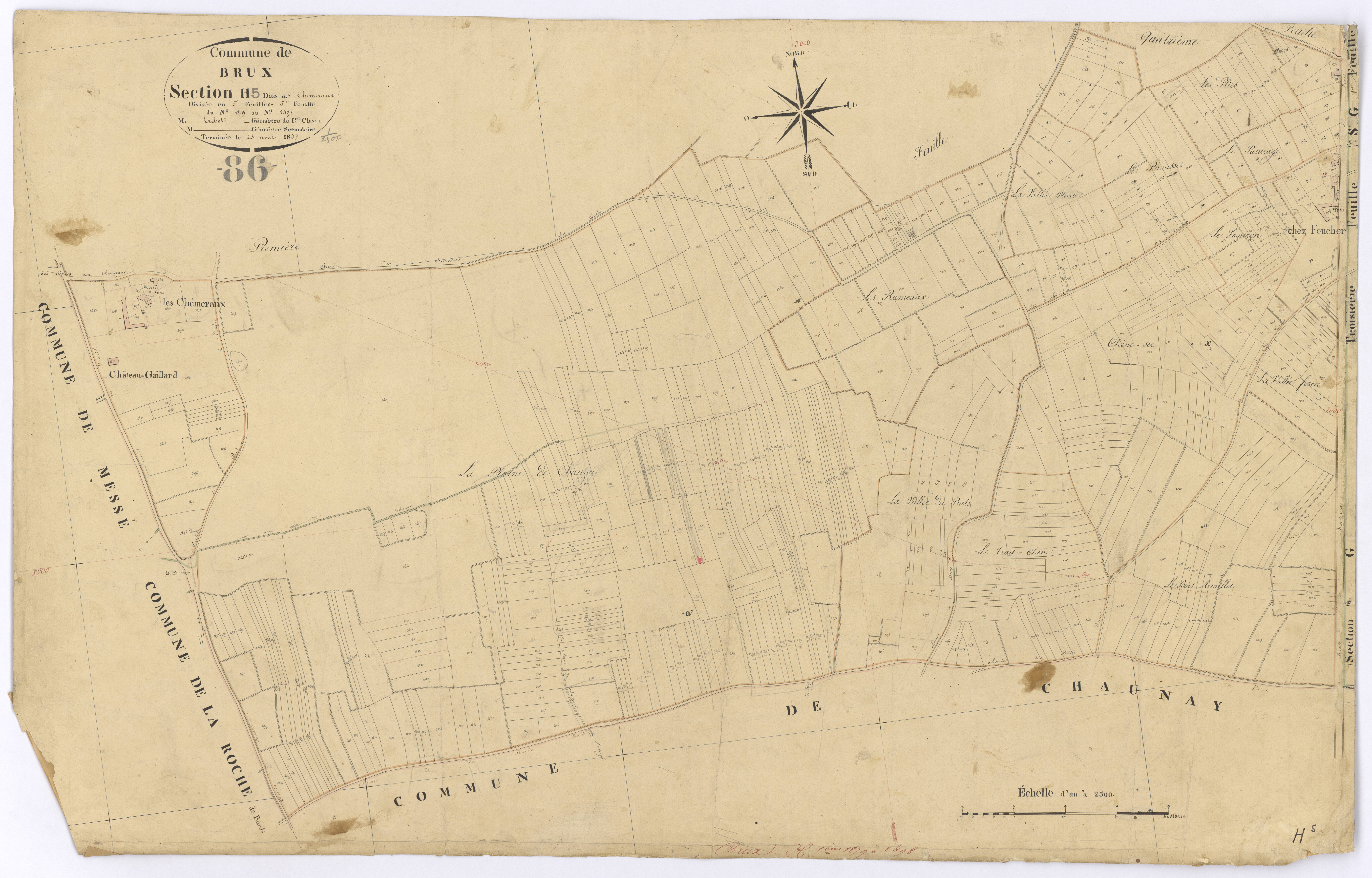 Brux - FRAD086_cadastre Plans 
