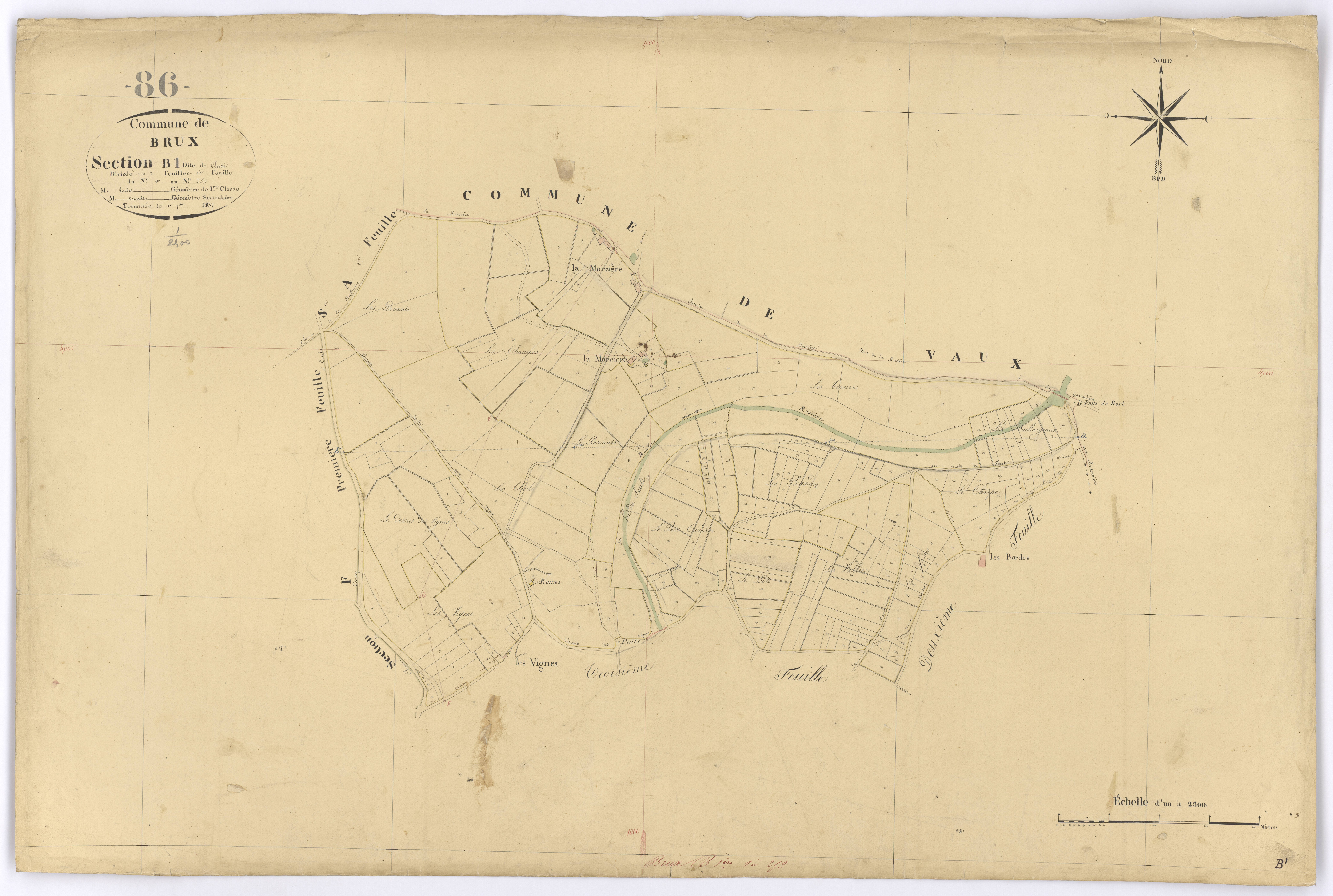 Brux - FRAD086_cadastre Plans 