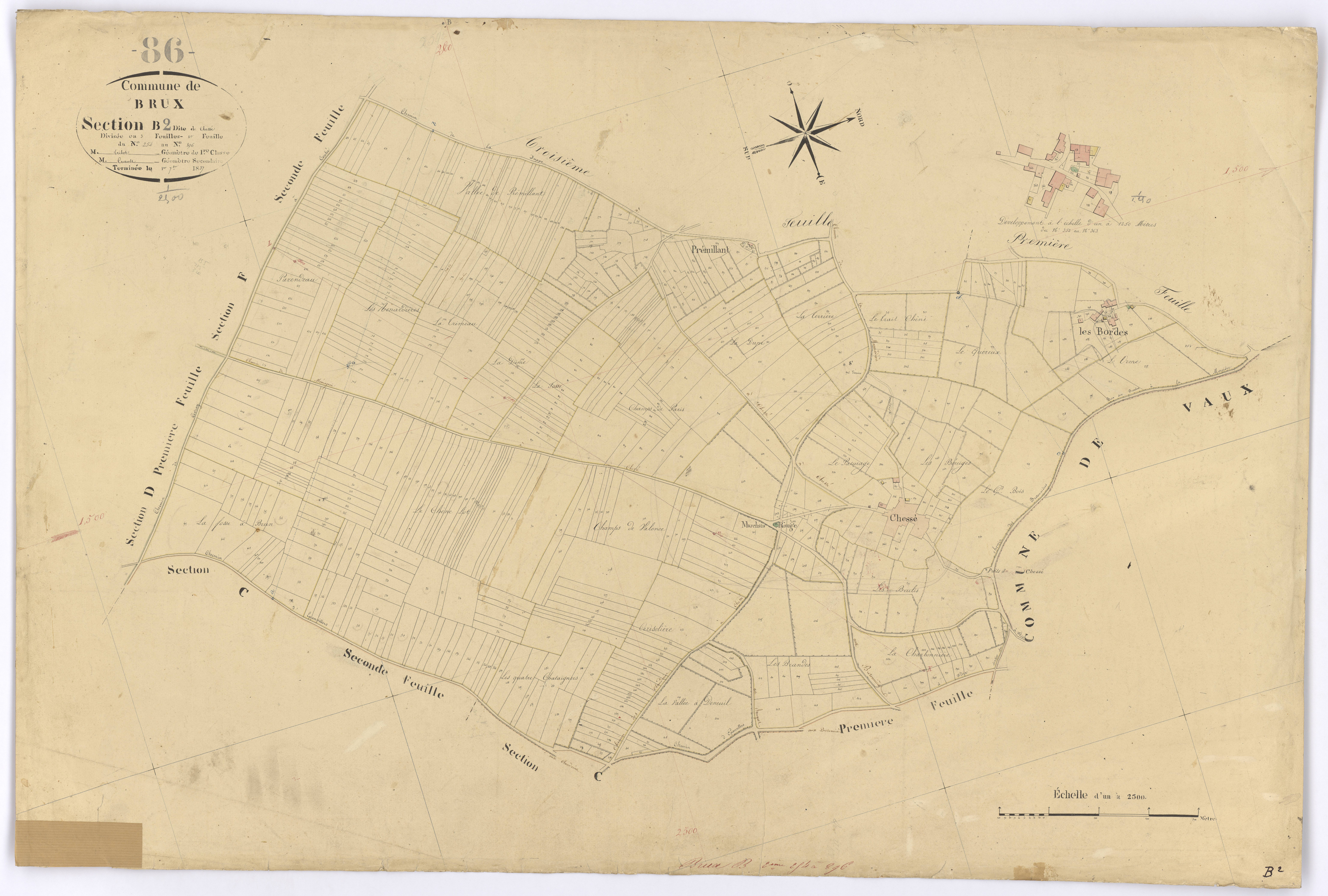 Brux - FRAD086_cadastre Plans 