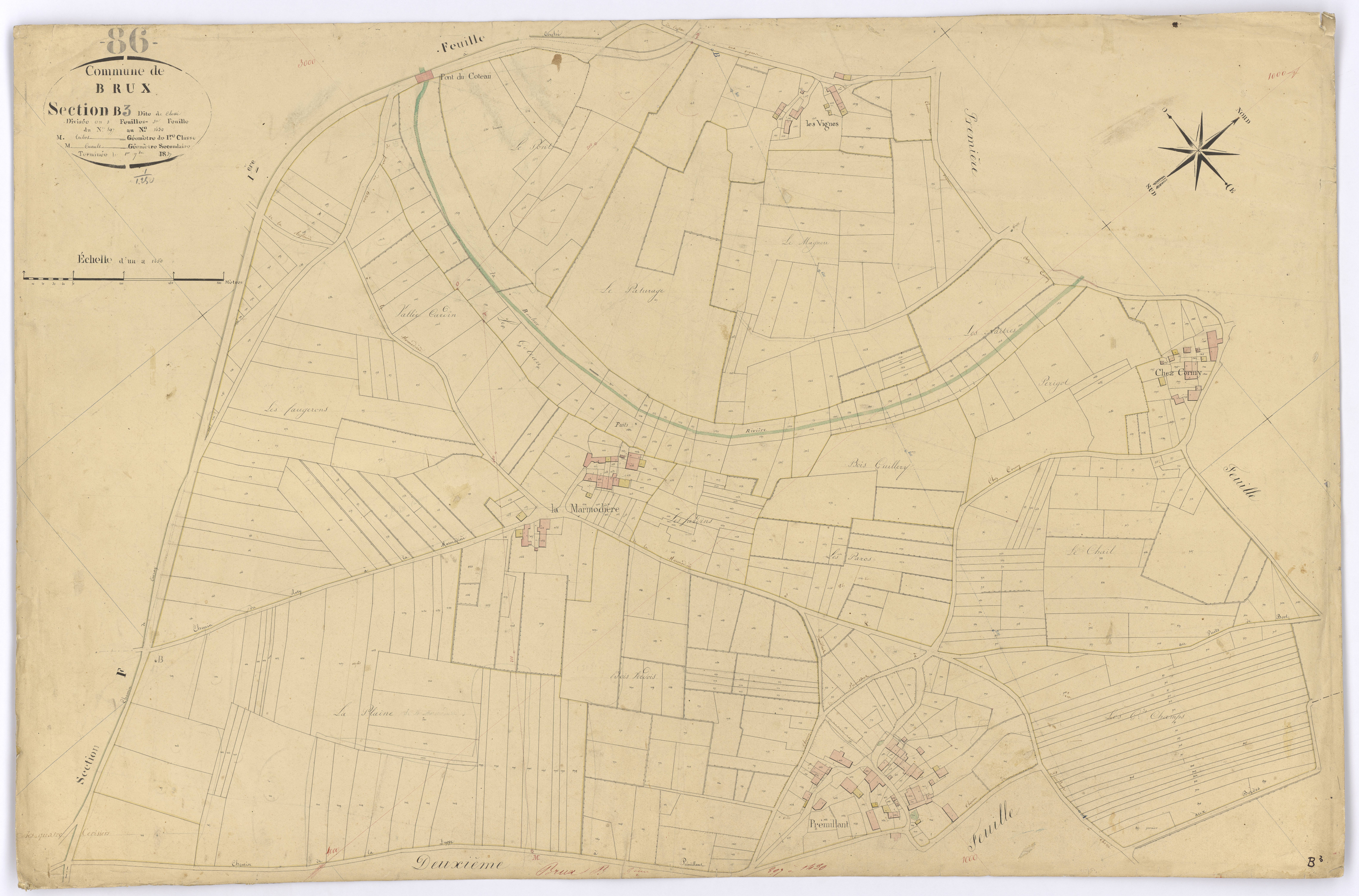 Brux - FRAD086_cadastre Plans 
