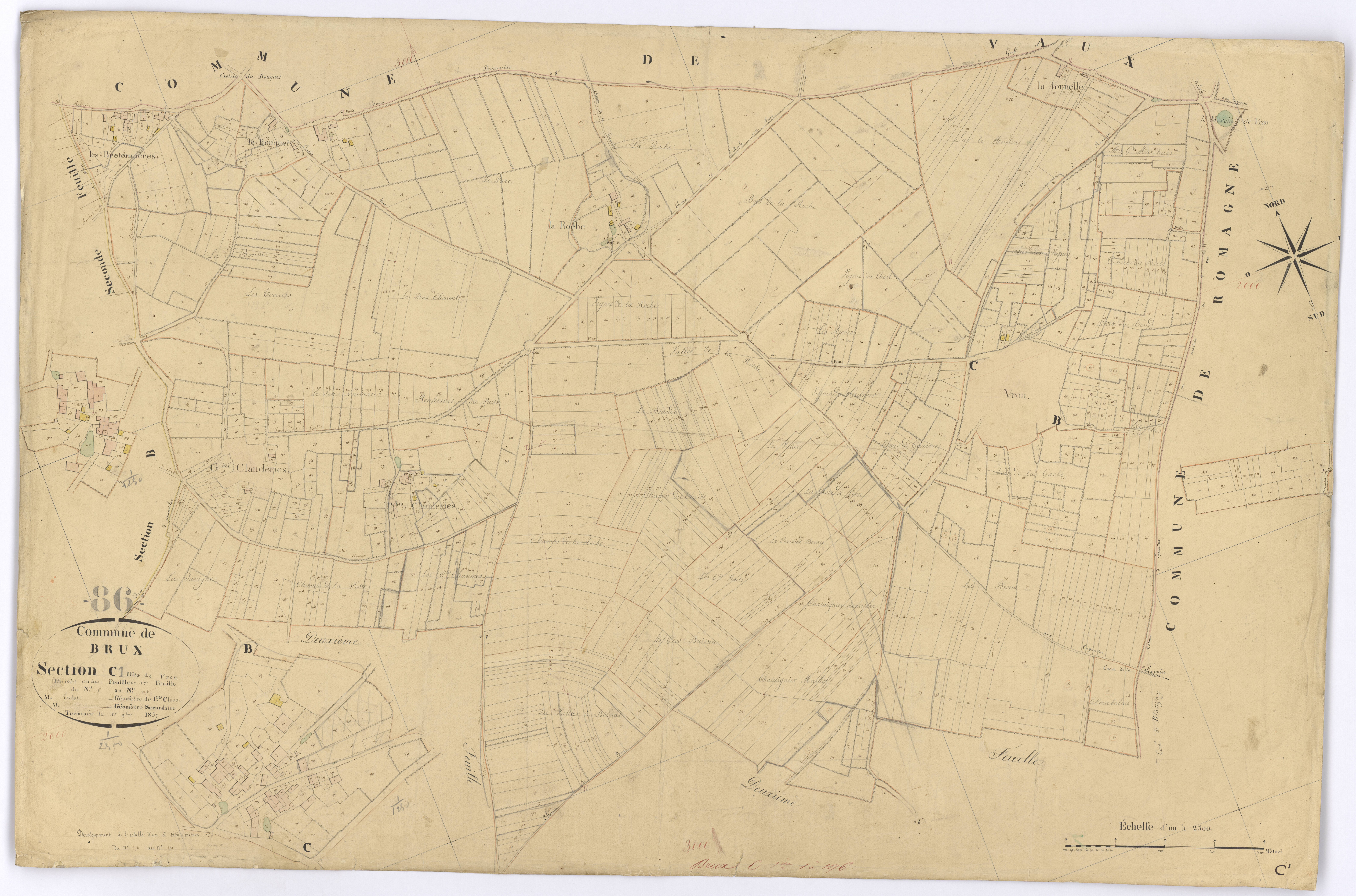 Brux - FRAD086_cadastre Plans 