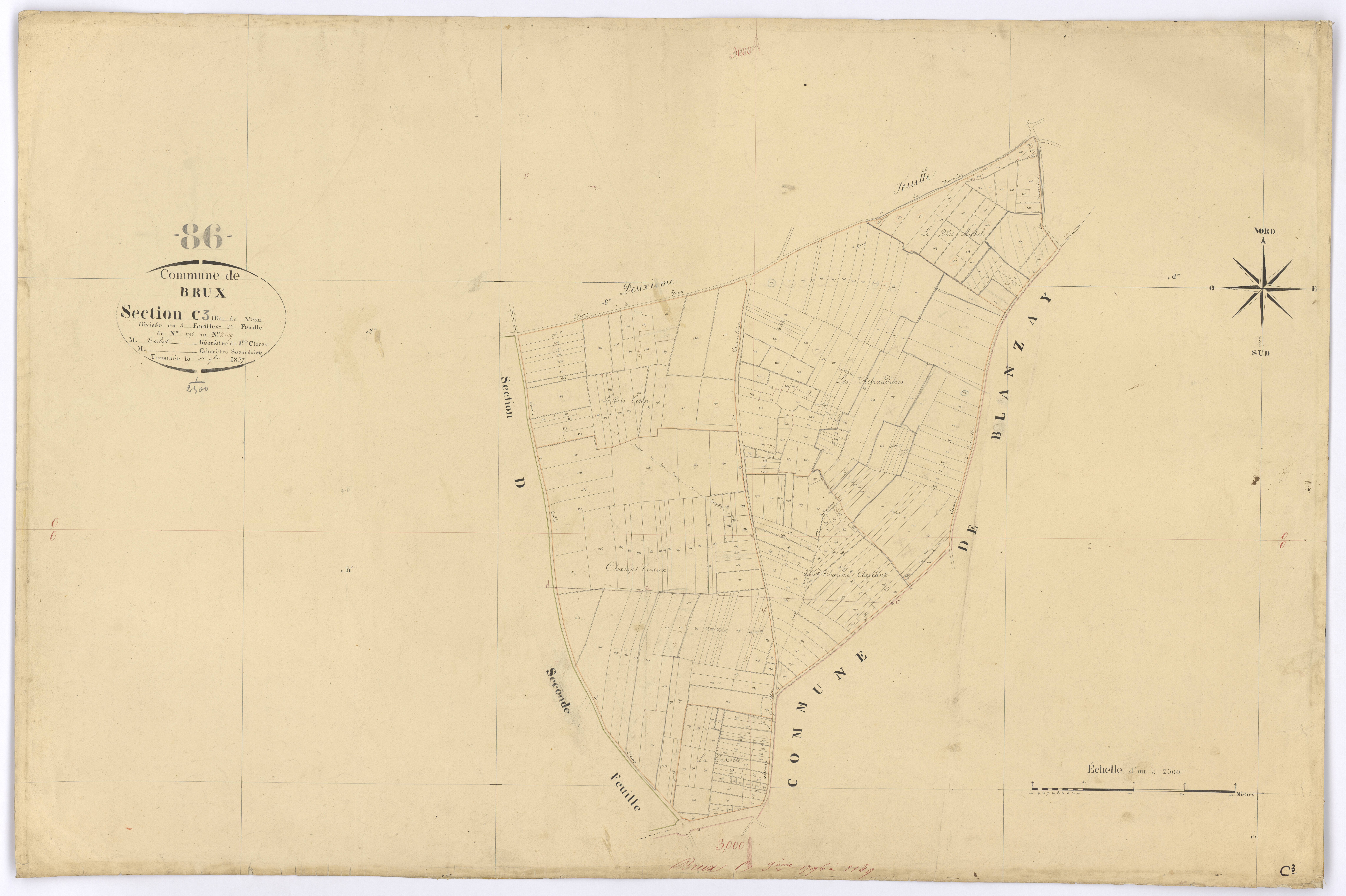 Brux - FRAD086_cadastre Plans 