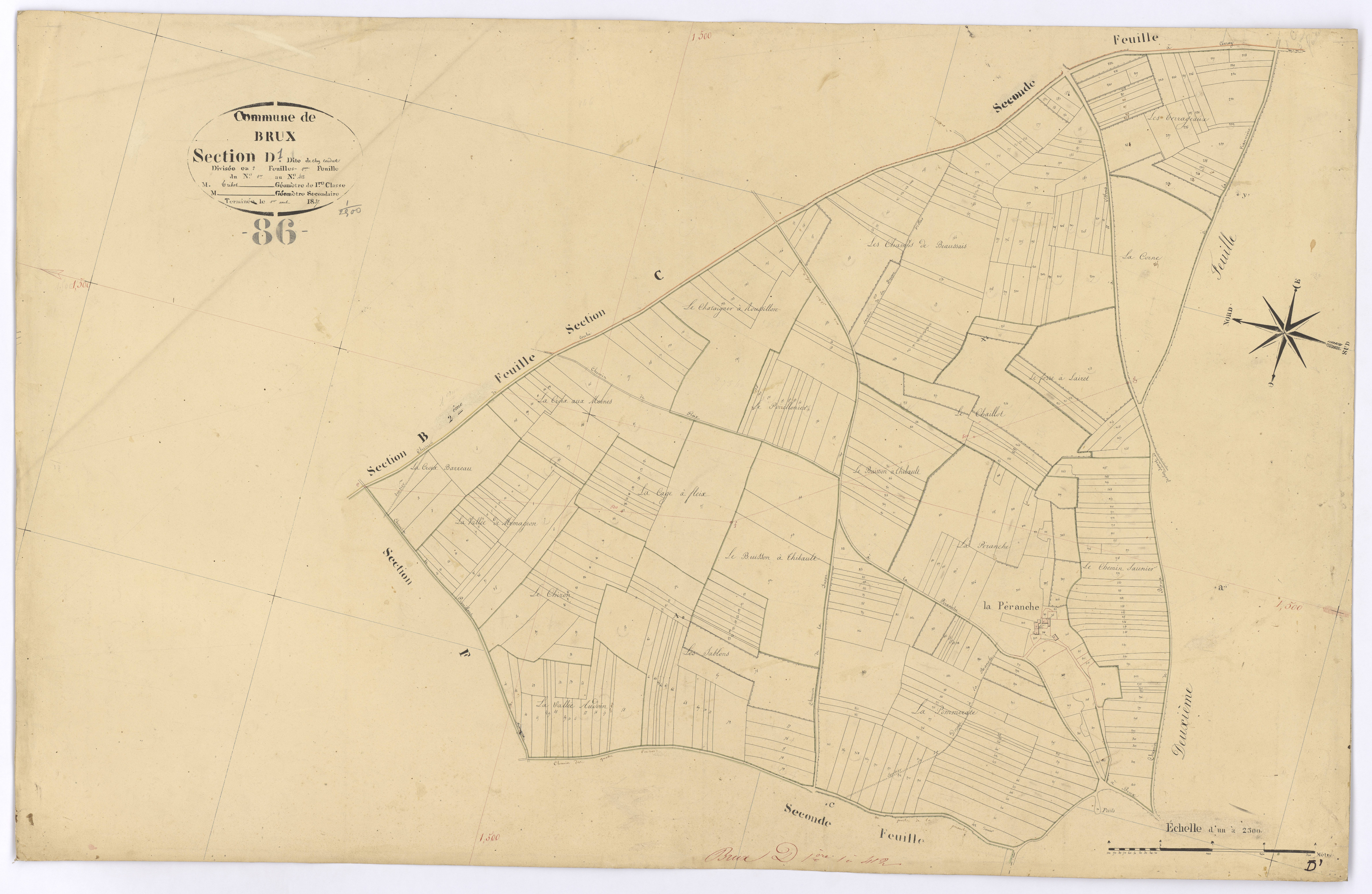 Brux - FRAD086_cadastre Plans 