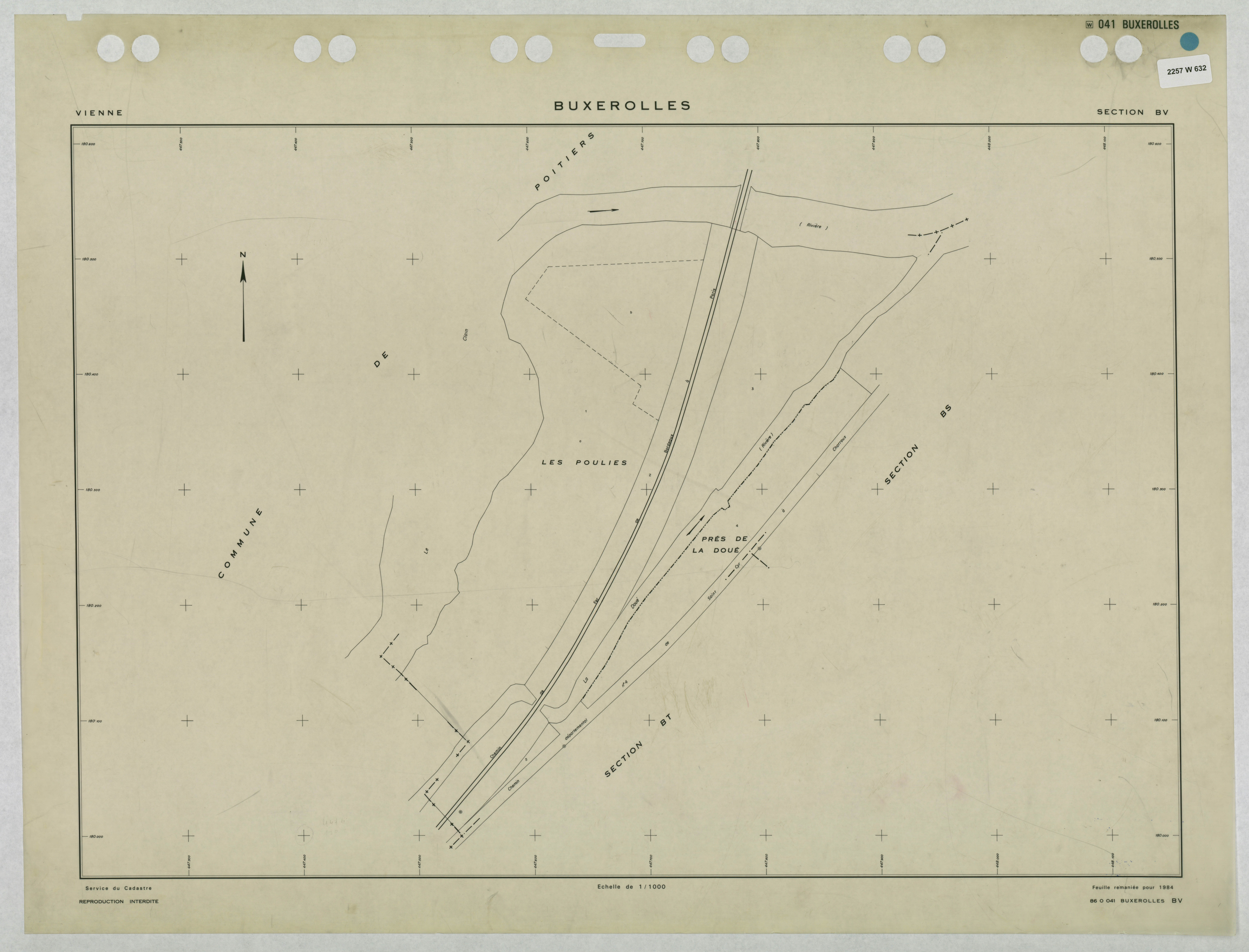 Buxerolles - FRAD086_cadastre Plans remaniés 