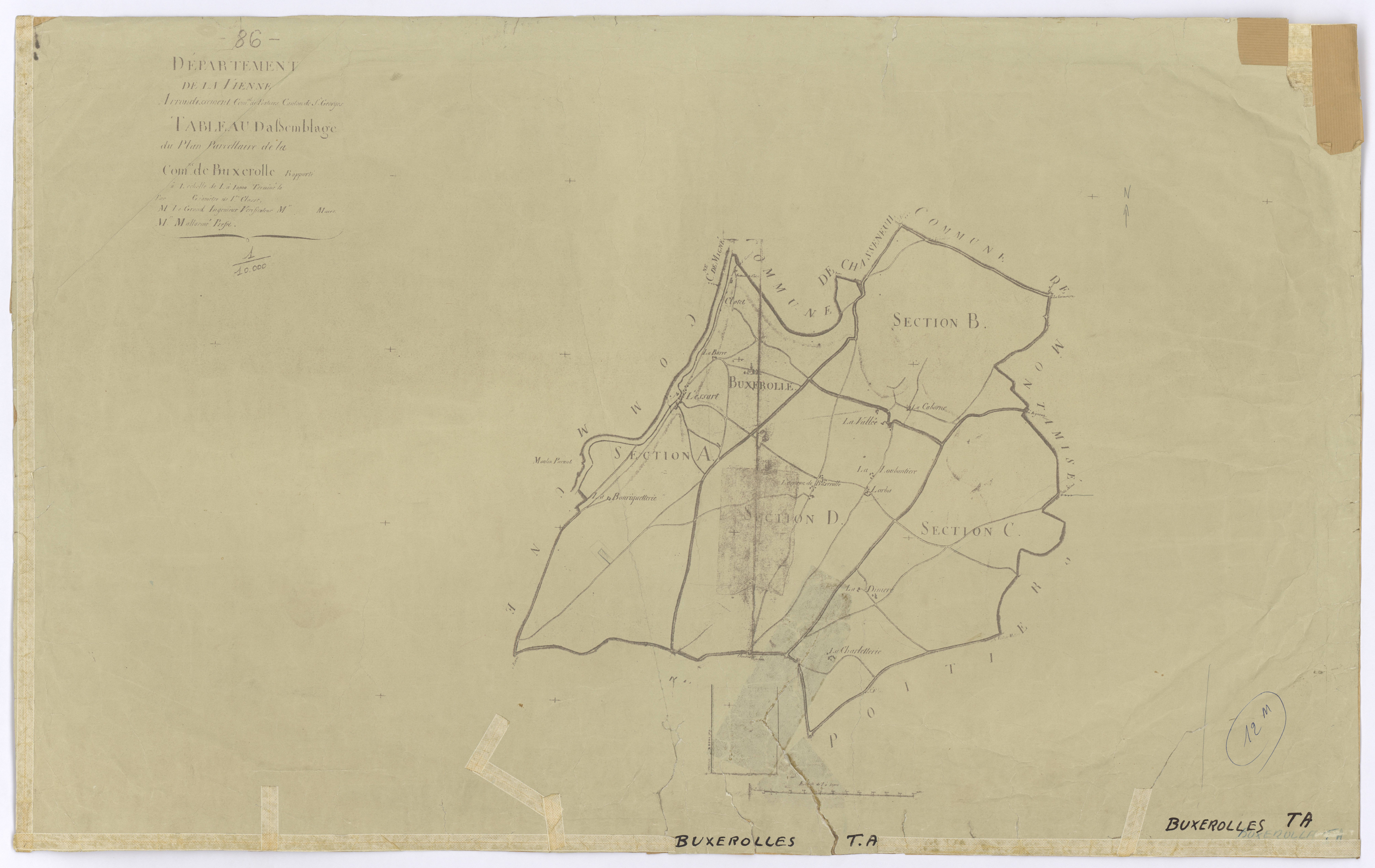 Buxerolles - FRAD086_cadastre Plans 