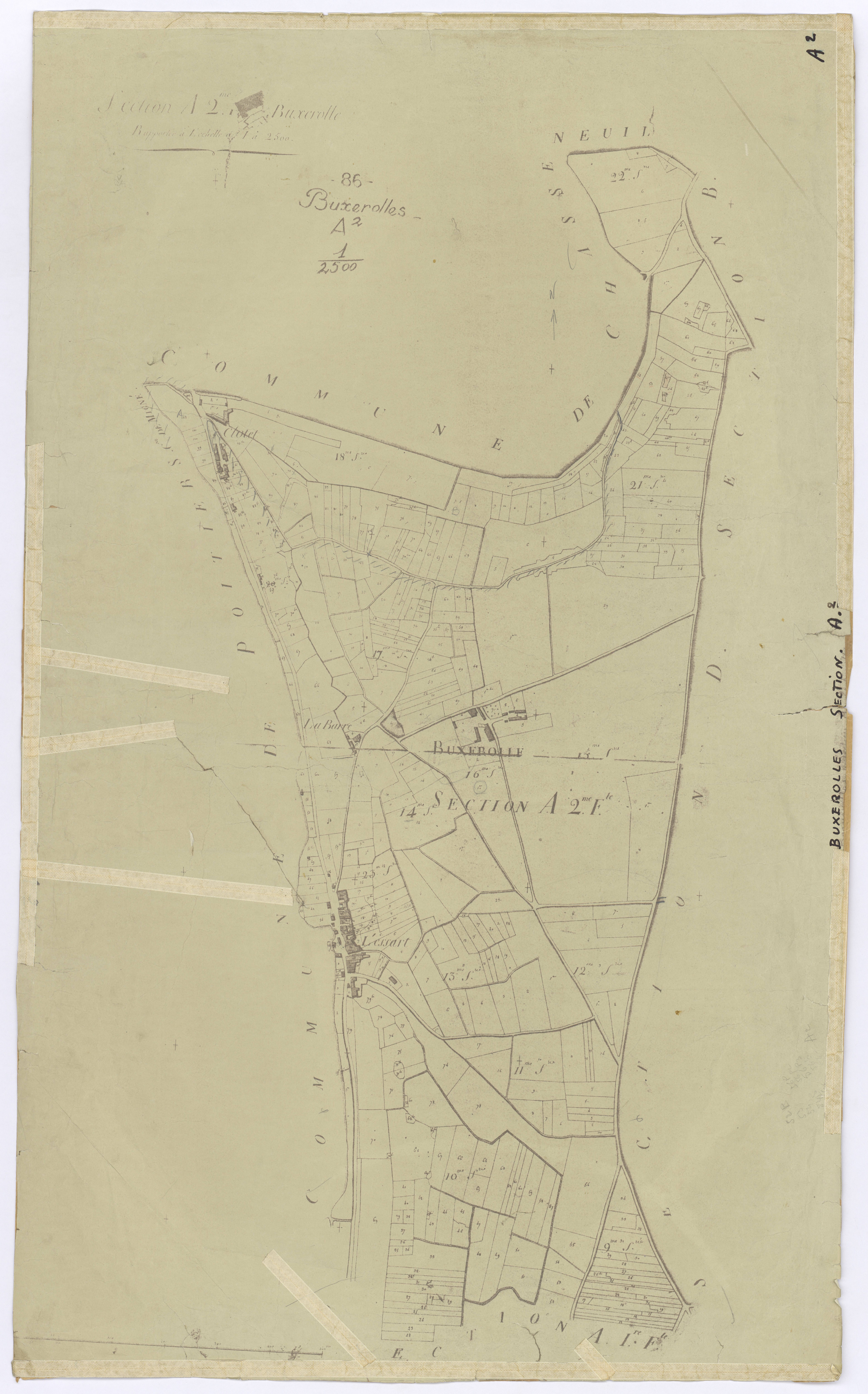 Buxerolles - FRAD086_cadastre Plans 