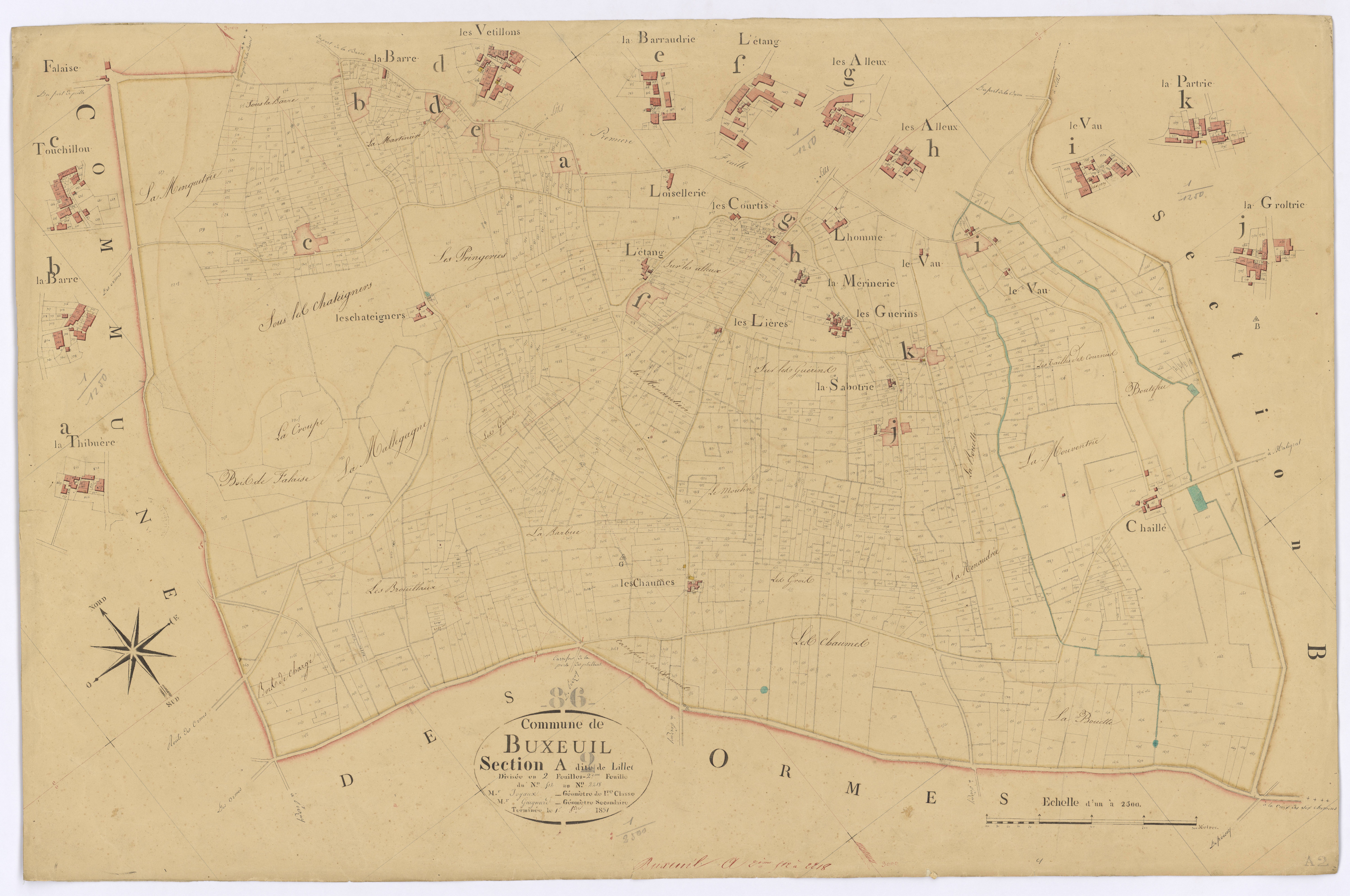 Buxeuil - FRAD086_cadastre Plans 