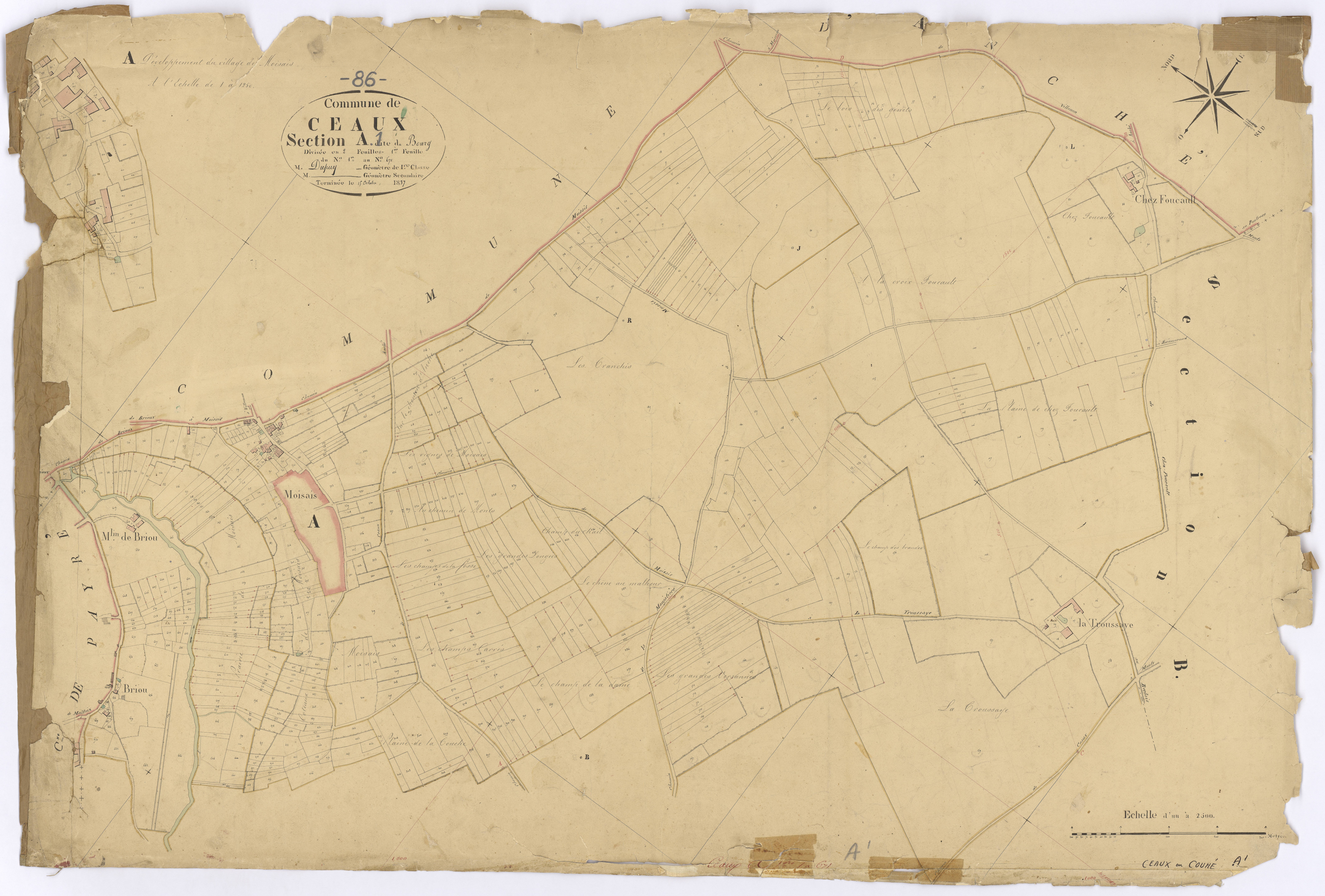 Ceaux-en-Couhé - FRAD086_cadastre Plans 