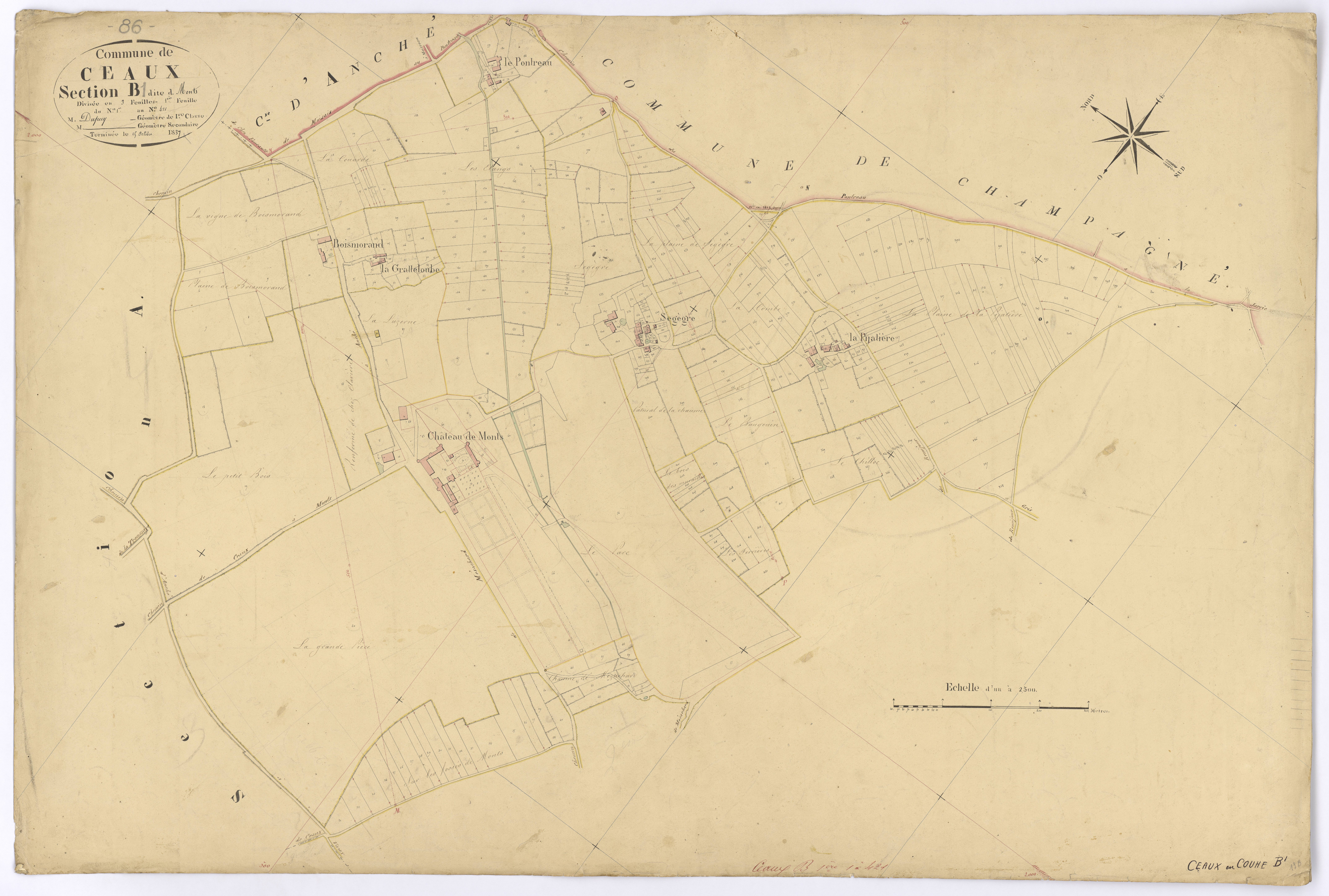 Ceaux-en-Couhé - FRAD086_cadastre Plans 