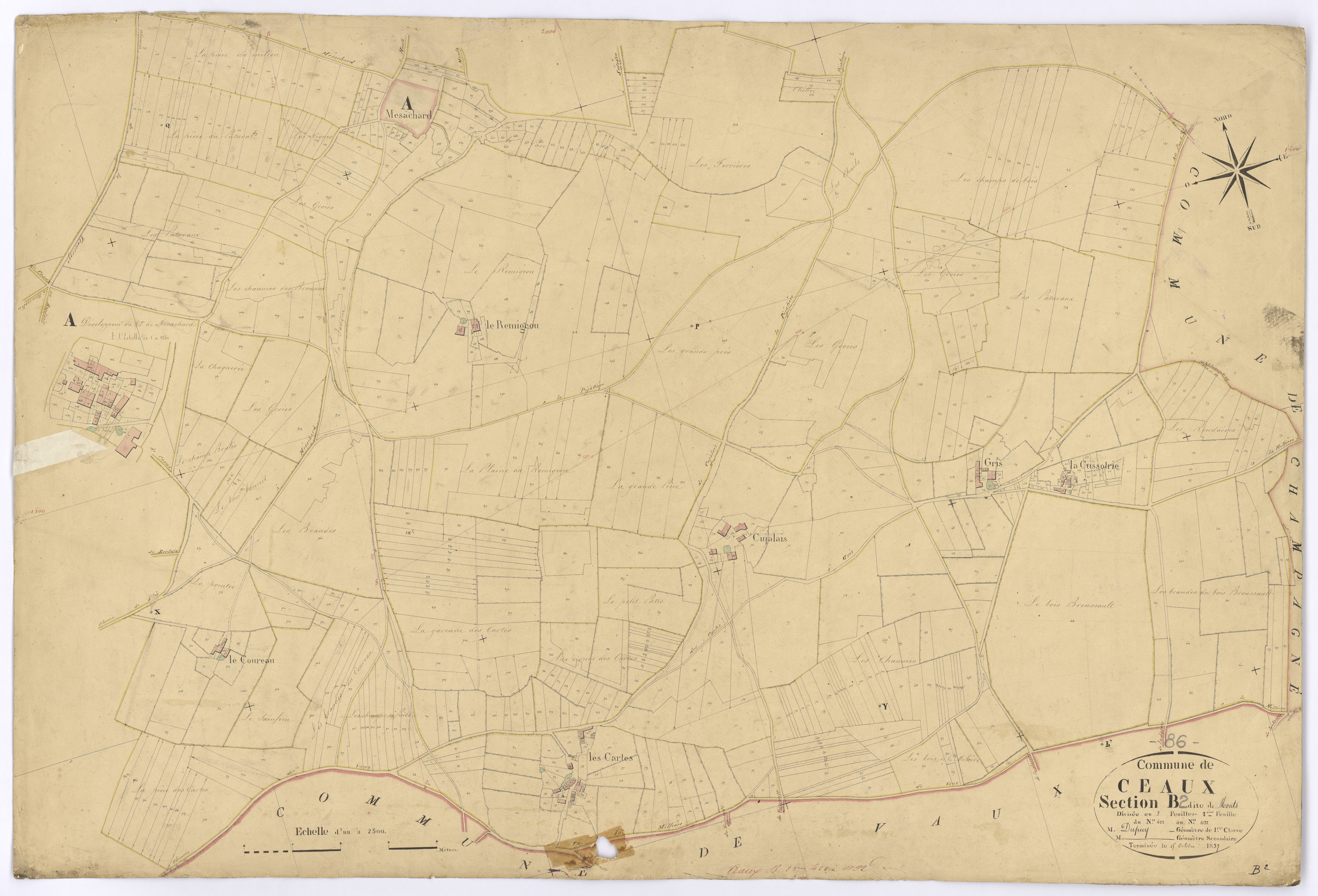 Ceaux-en-Couhé - FRAD086_cadastre Plans 