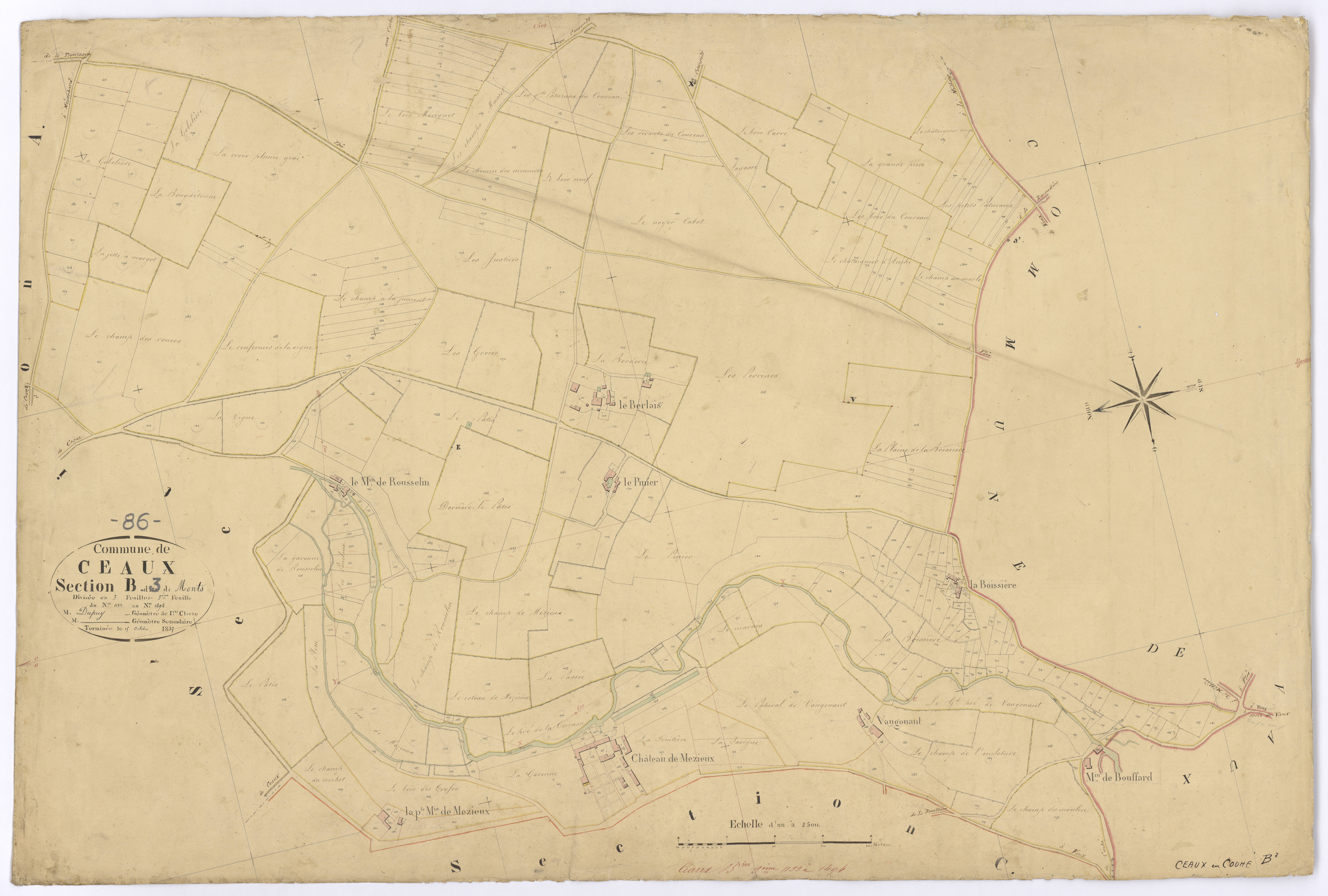 Ceaux-en-Couhé - FRAD086_cadastre Plans 