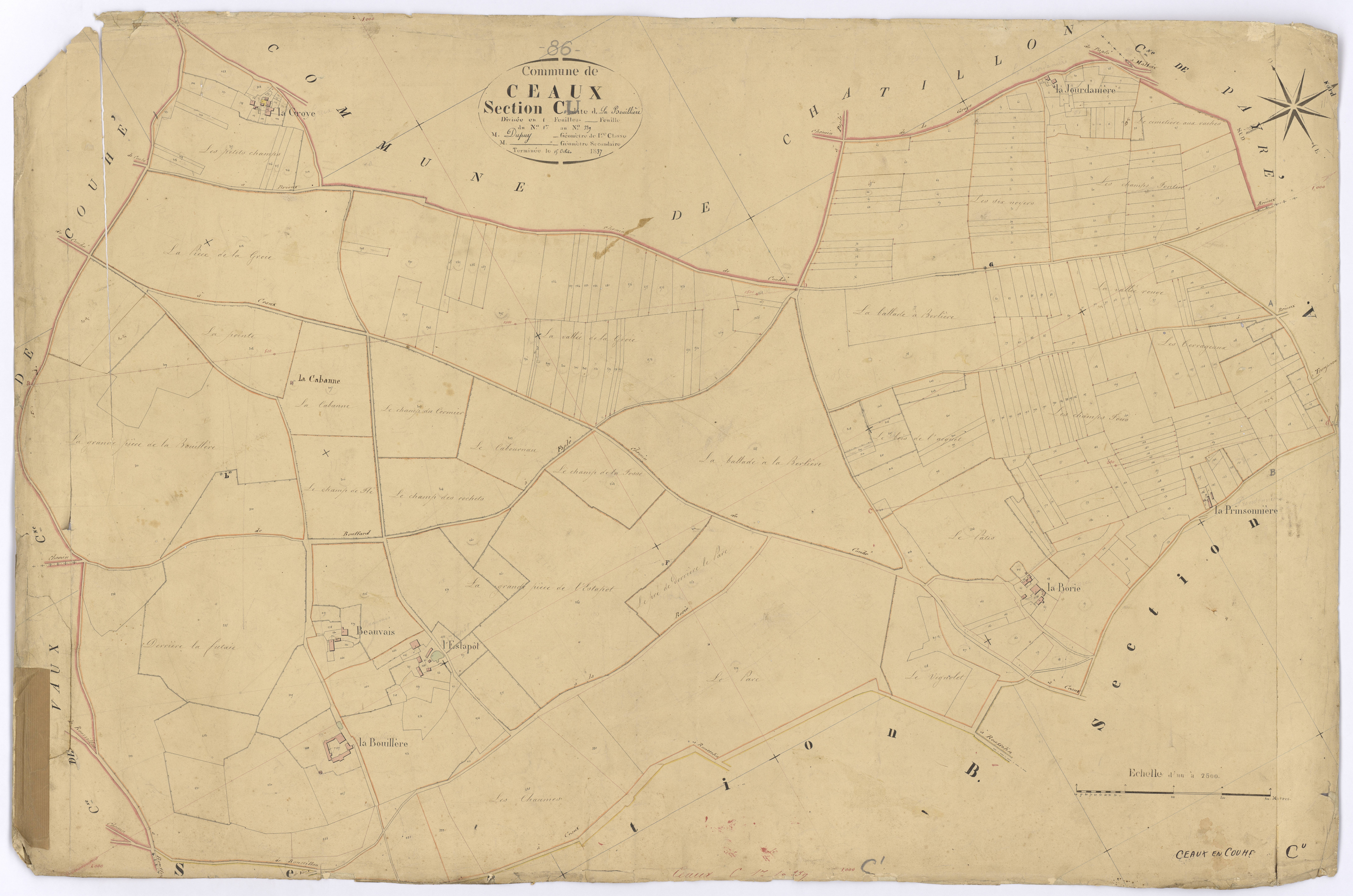 Ceaux-en-Couhé - FRAD086_cadastre Plans 