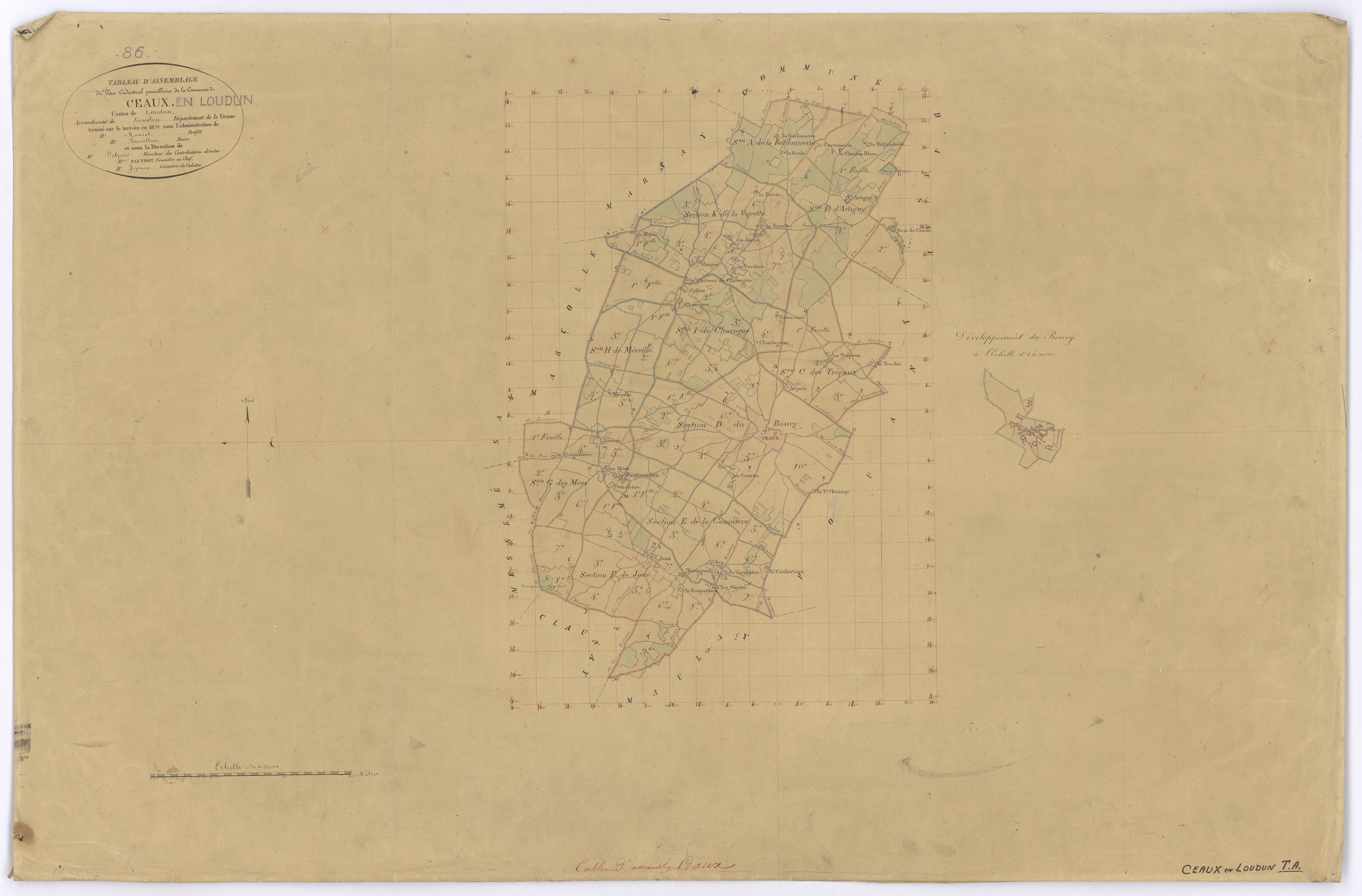 Ceaux-en-Loudun - FRAD086_cadastre Plans 