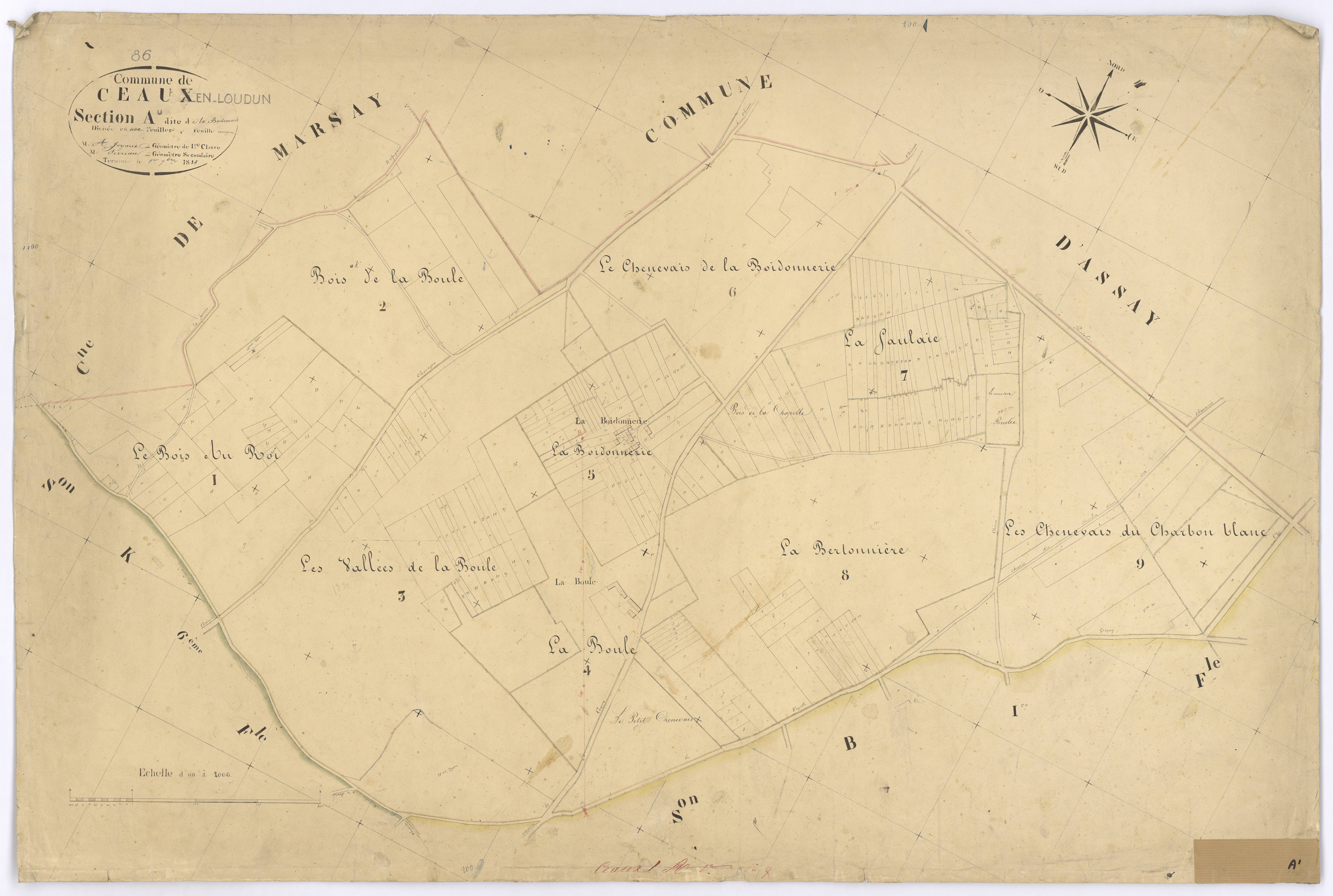 Ceaux-en-Loudun - FRAD086_cadastre Plans 