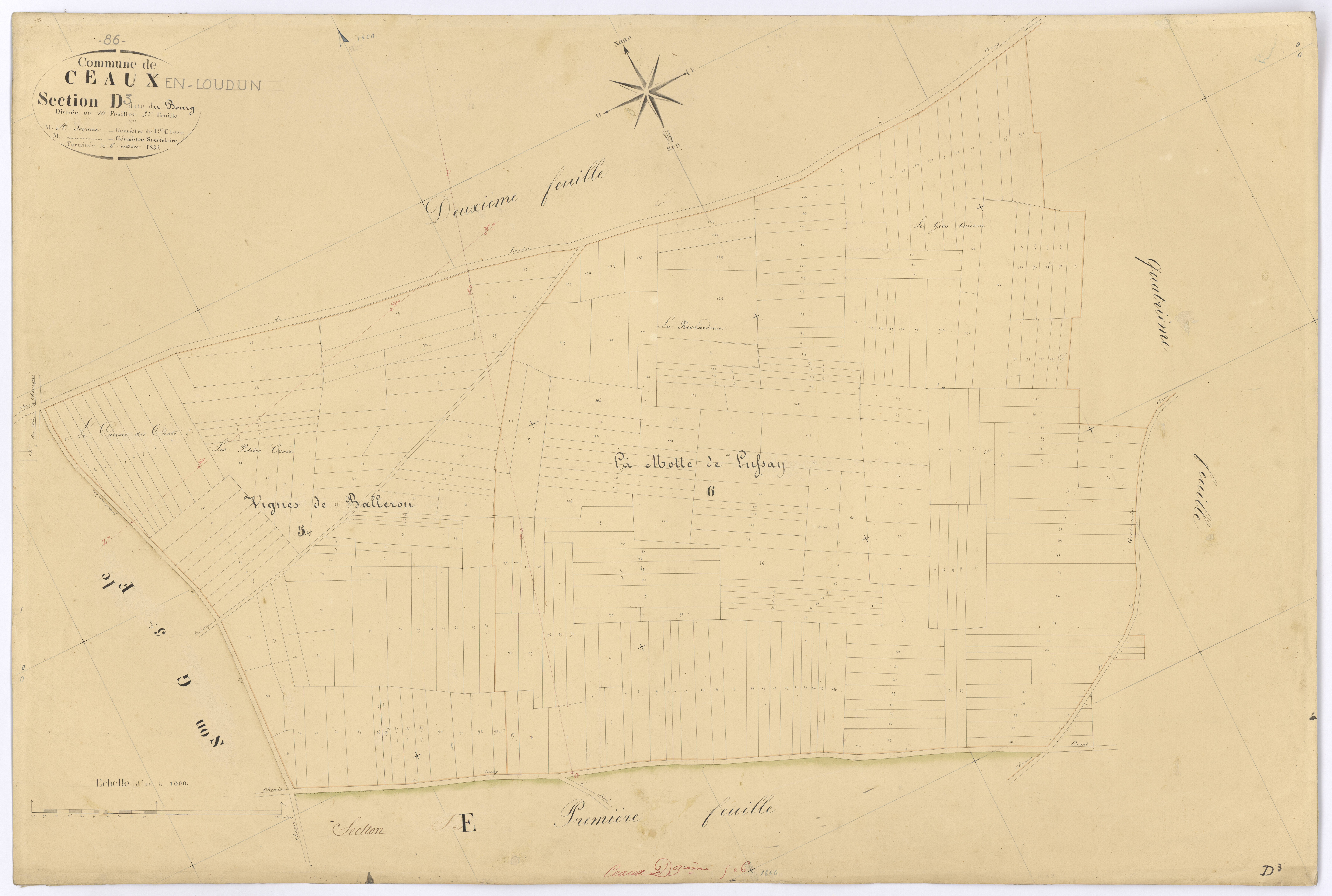 Ceaux-en-Loudun - FRAD086_cadastre Plans 