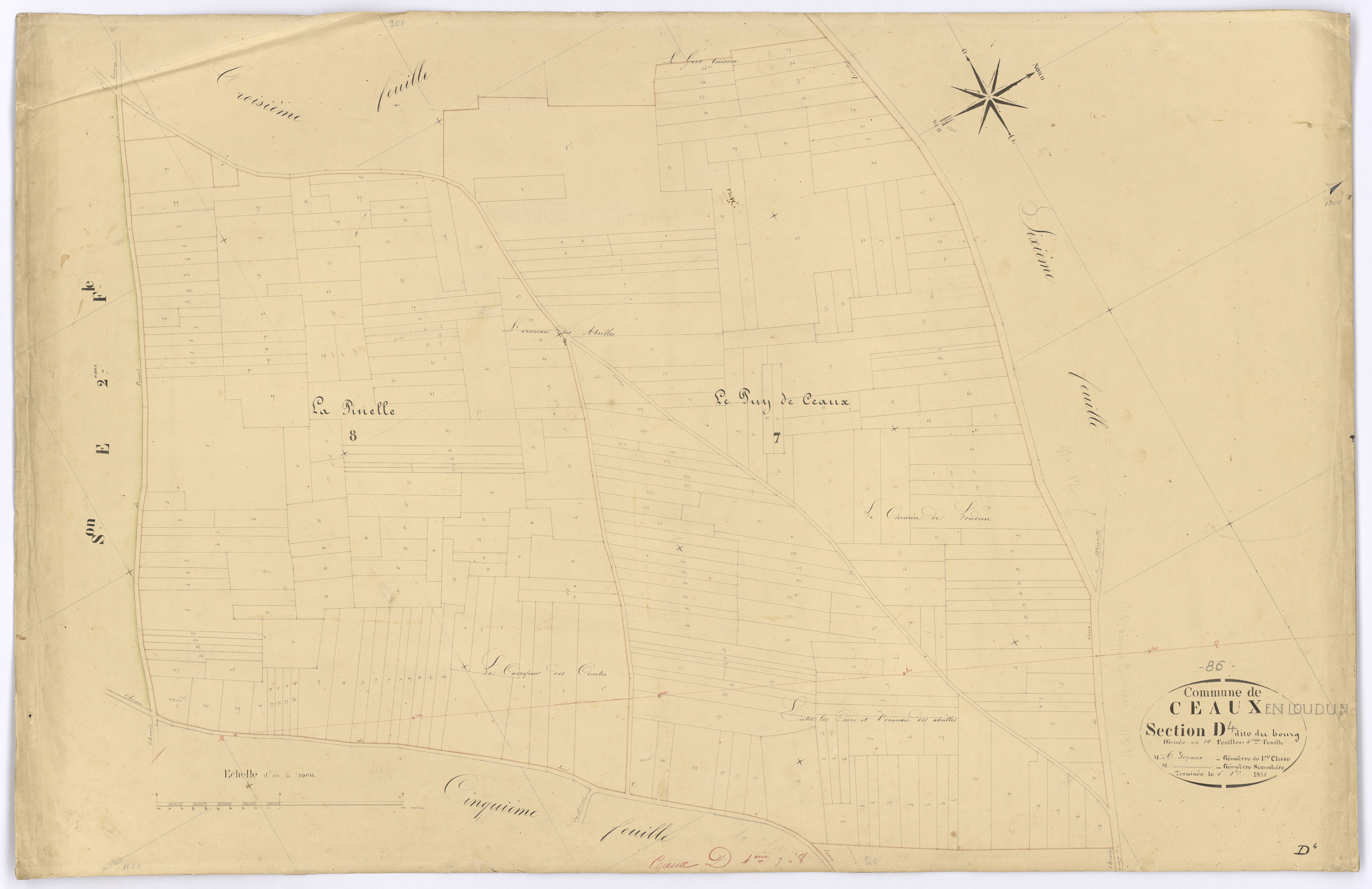 Ceaux-en-Loudun - FRAD086_cadastre Plans 