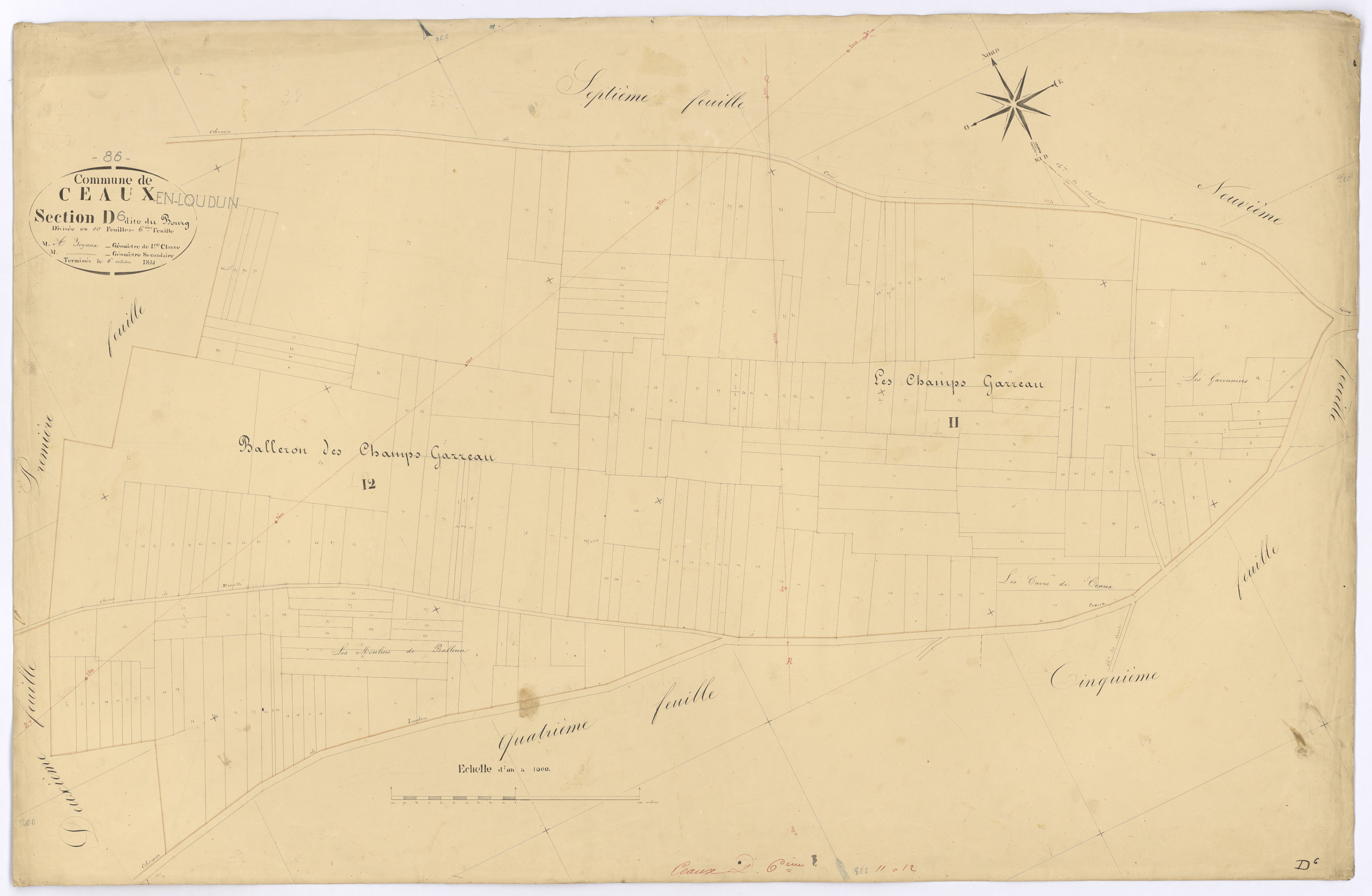 Ceaux-en-Loudun - FRAD086_cadastre Plans 