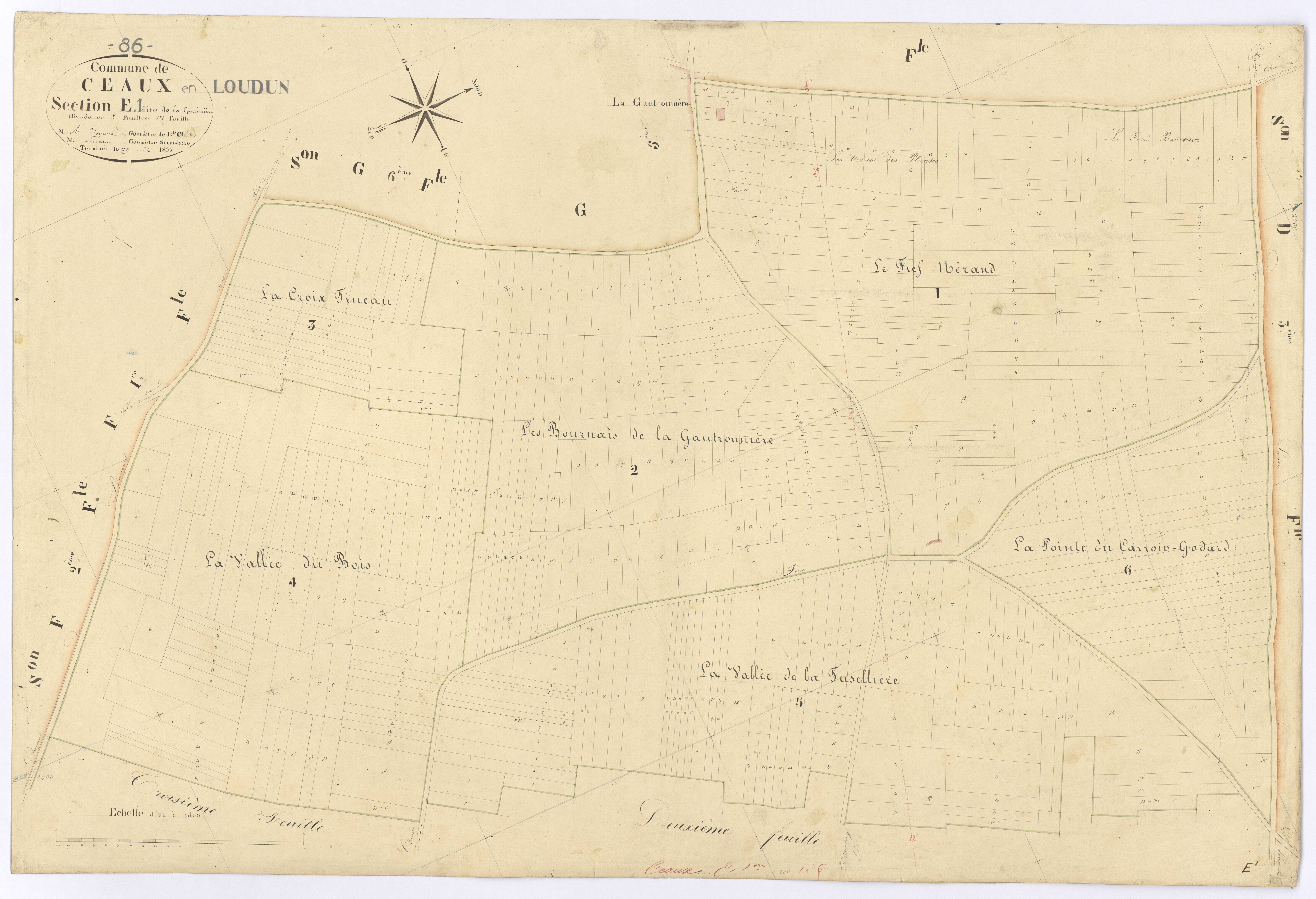 Ceaux-en-Loudun - FRAD086_cadastre Plans 