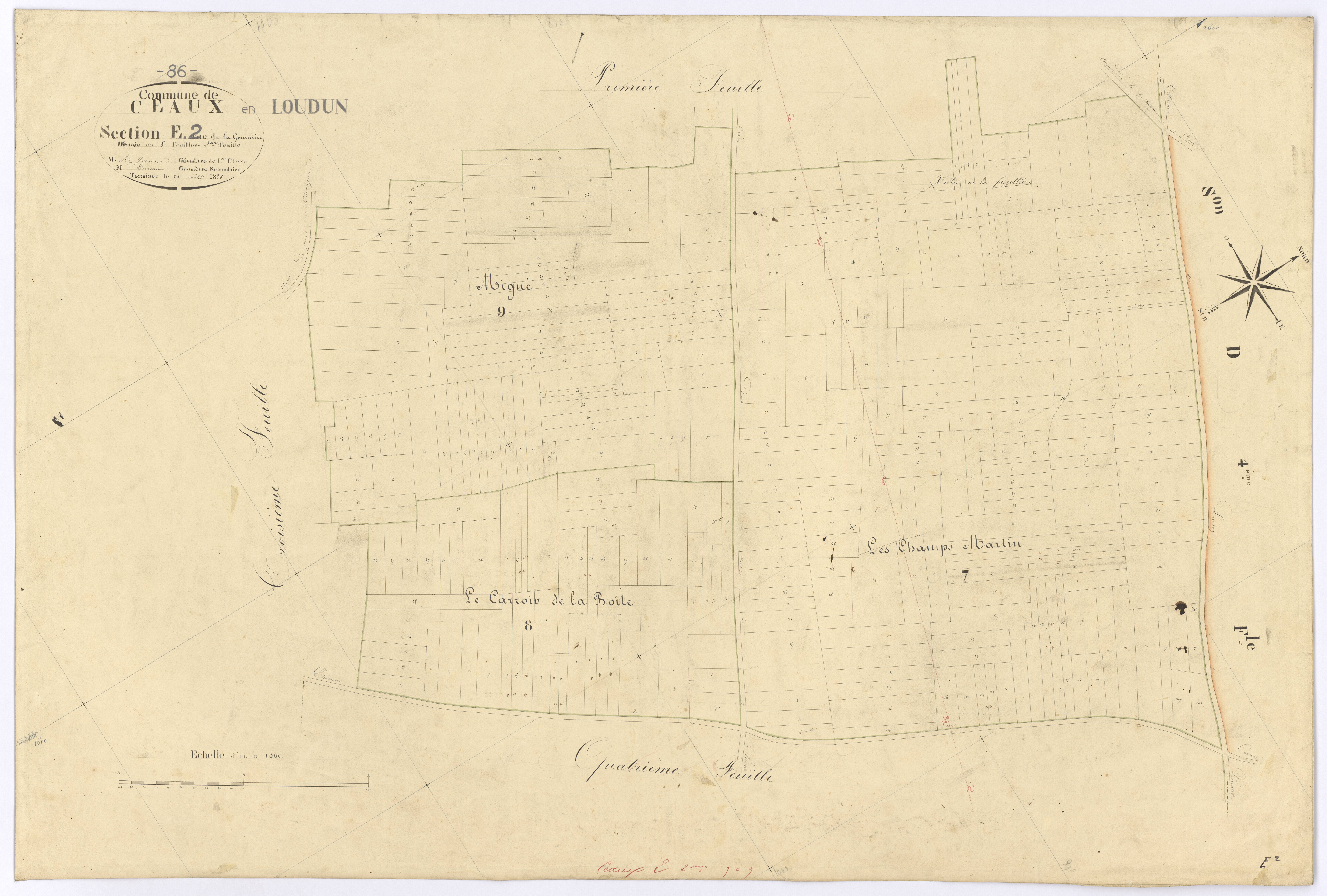 Ceaux-en-Loudun - FRAD086_cadastre Plans 