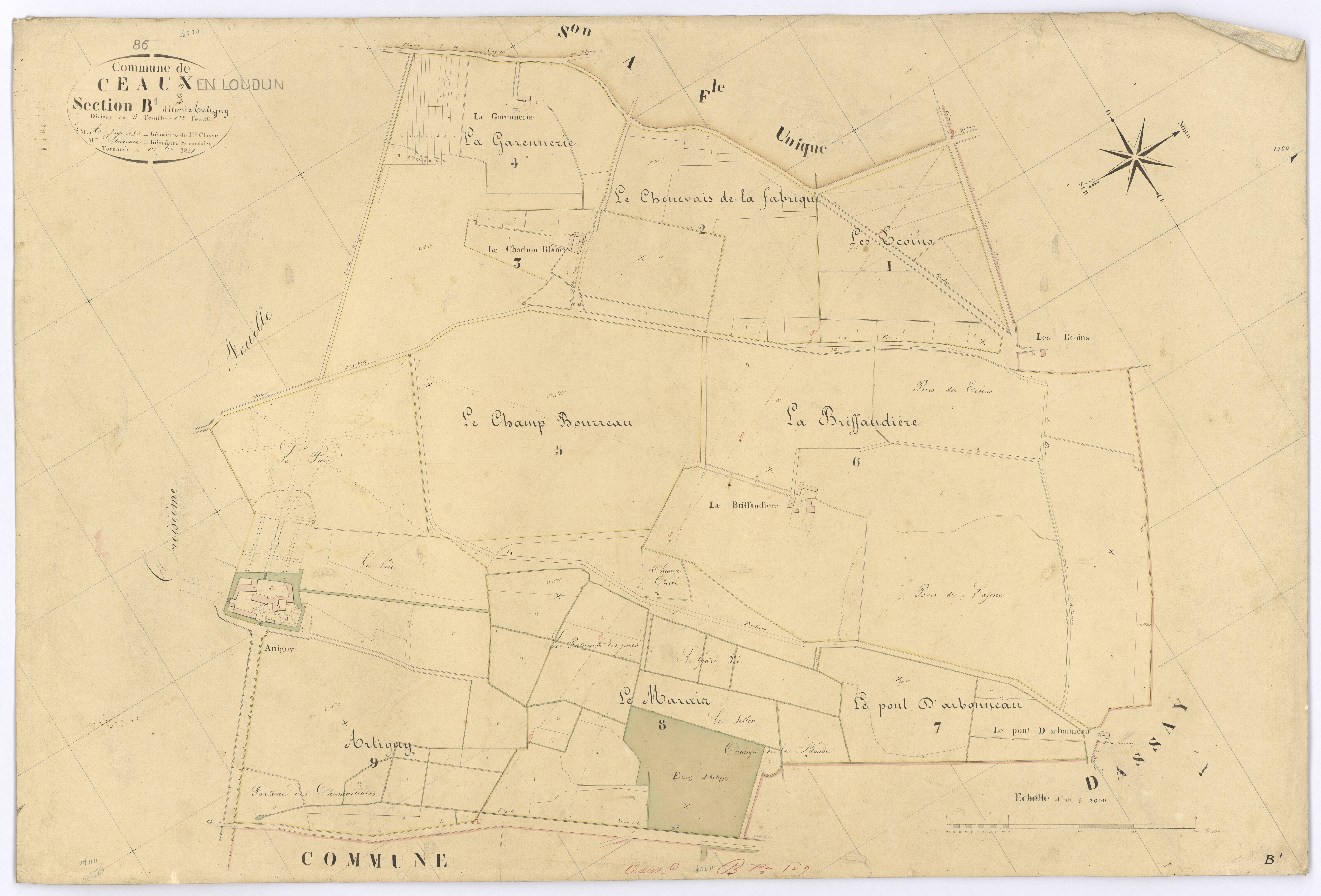 Ceaux-en-Loudun - FRAD086_cadastre Plans 