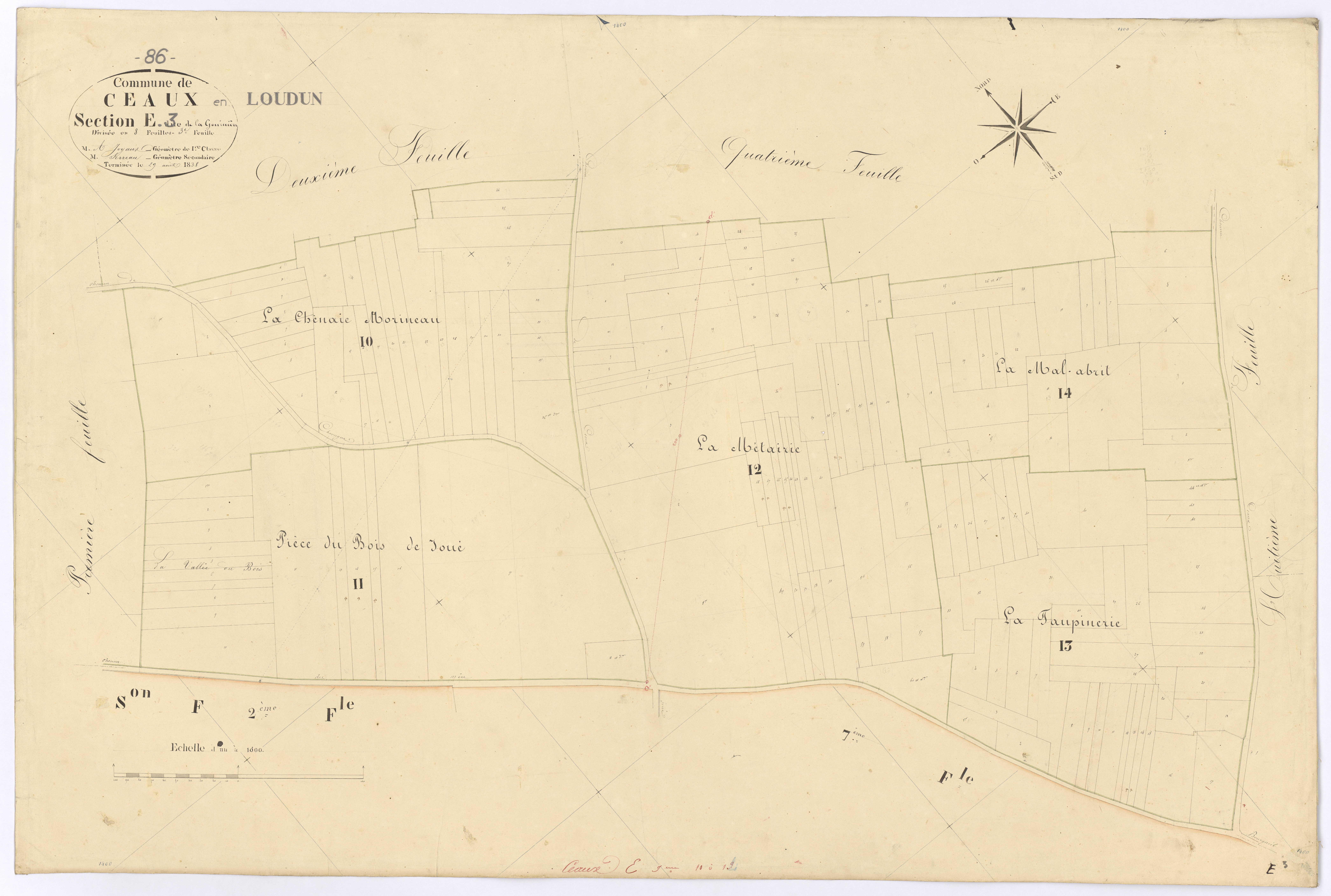 Ceaux-en-Loudun - FRAD086_cadastre Plans 