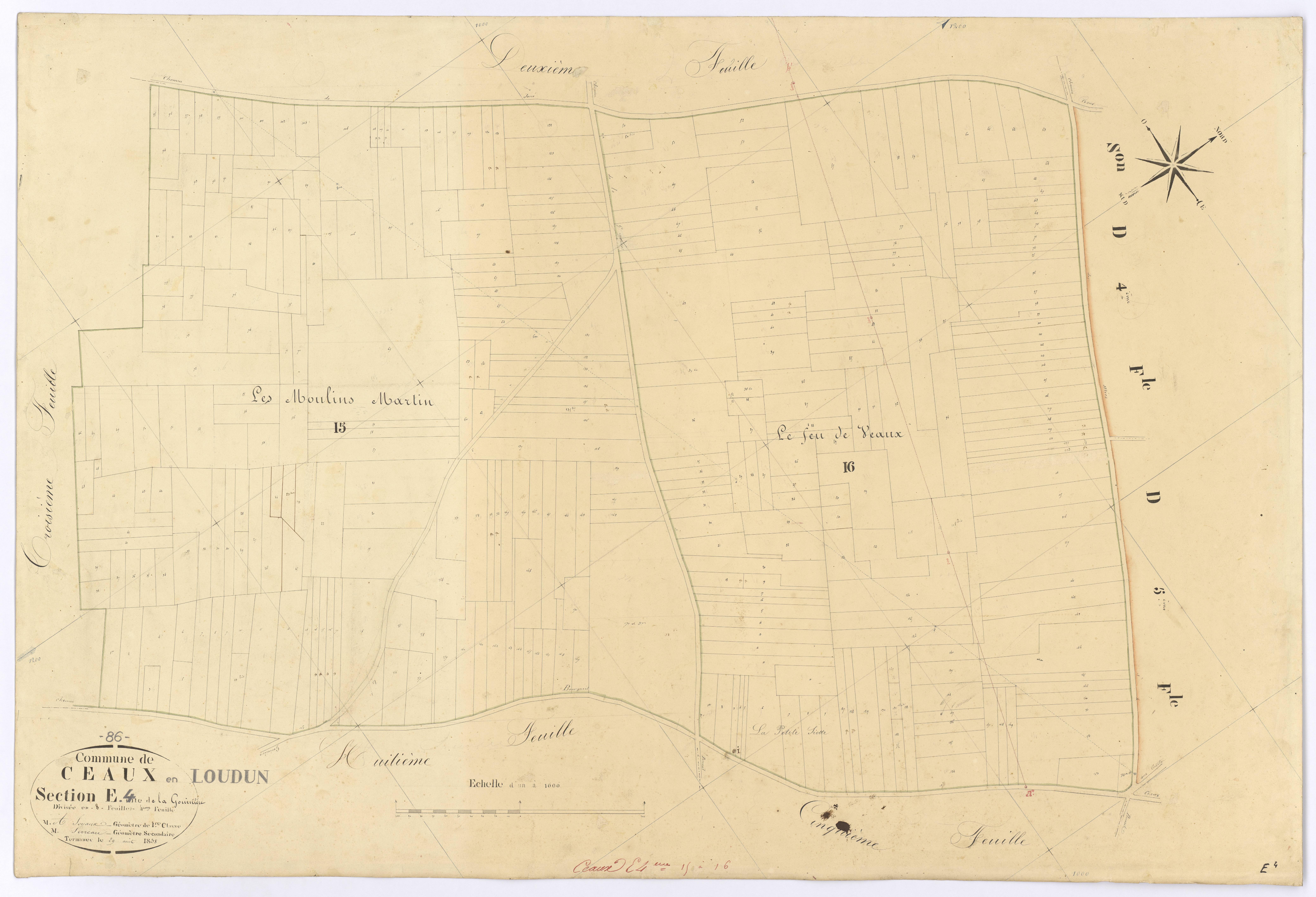 Ceaux-en-Loudun - FRAD086_cadastre Plans 