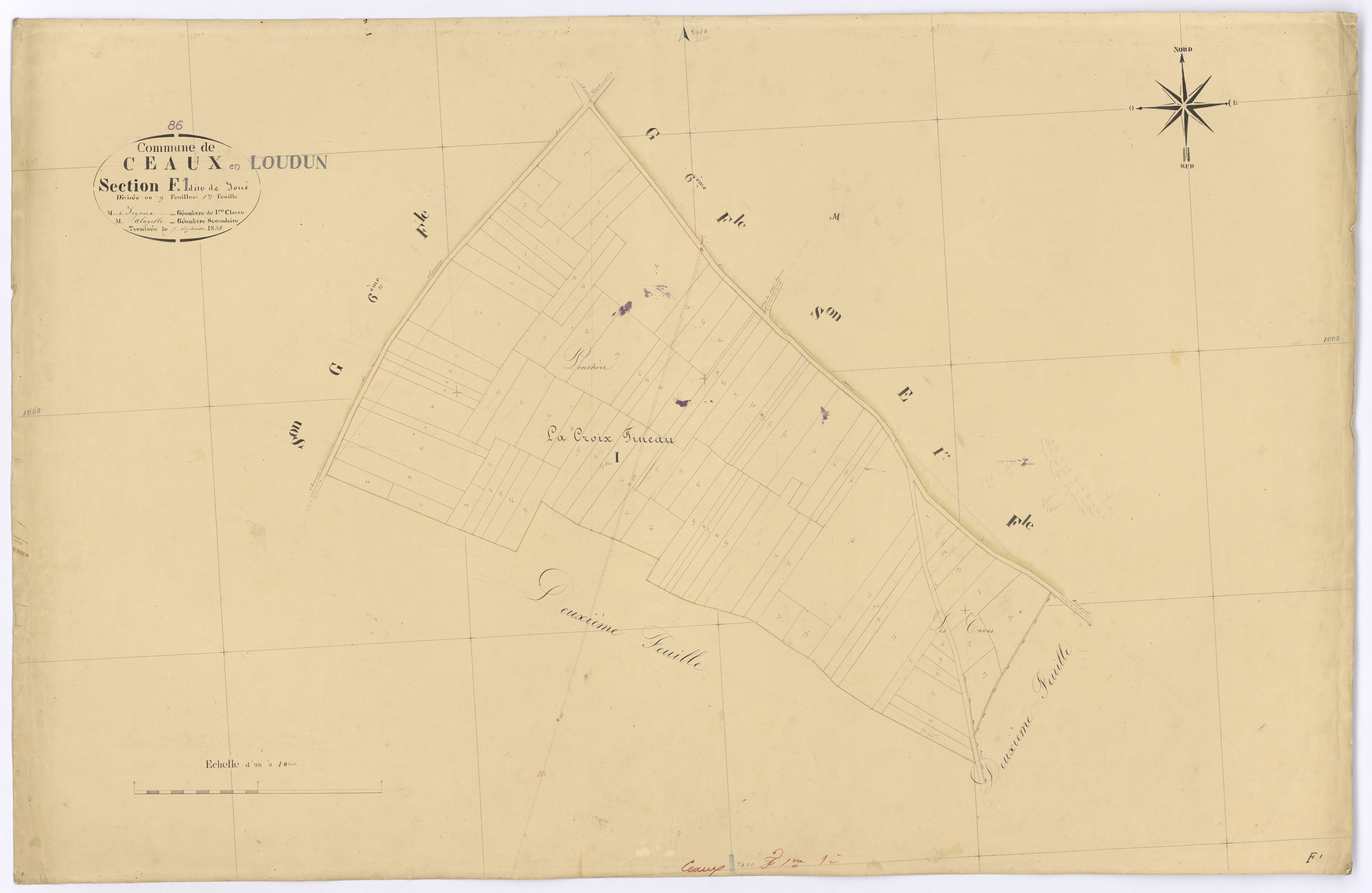 Ceaux-en-Loudun - FRAD086_cadastre Plans 
