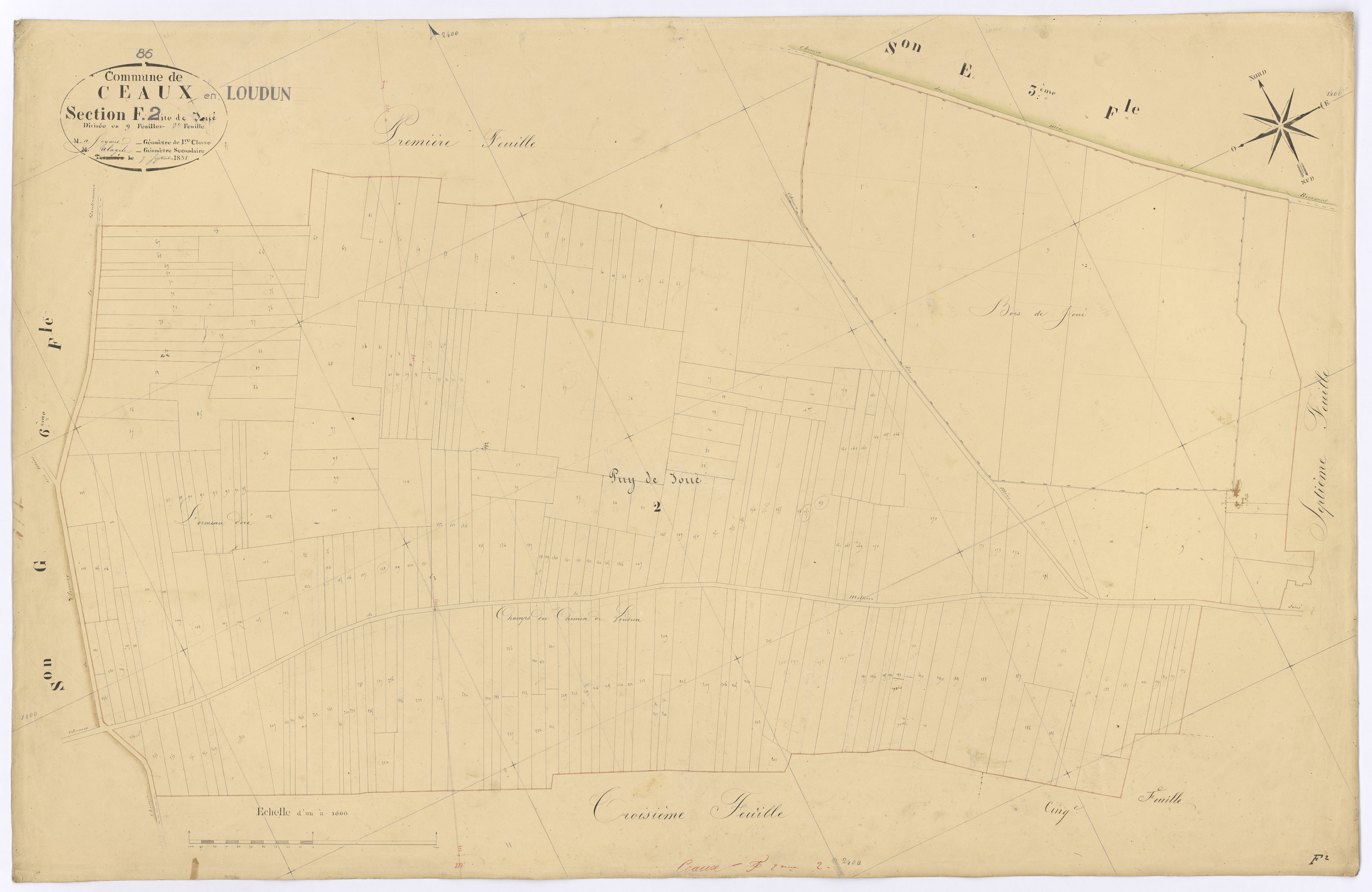 Ceaux-en-Loudun - FRAD086_cadastre Plans 