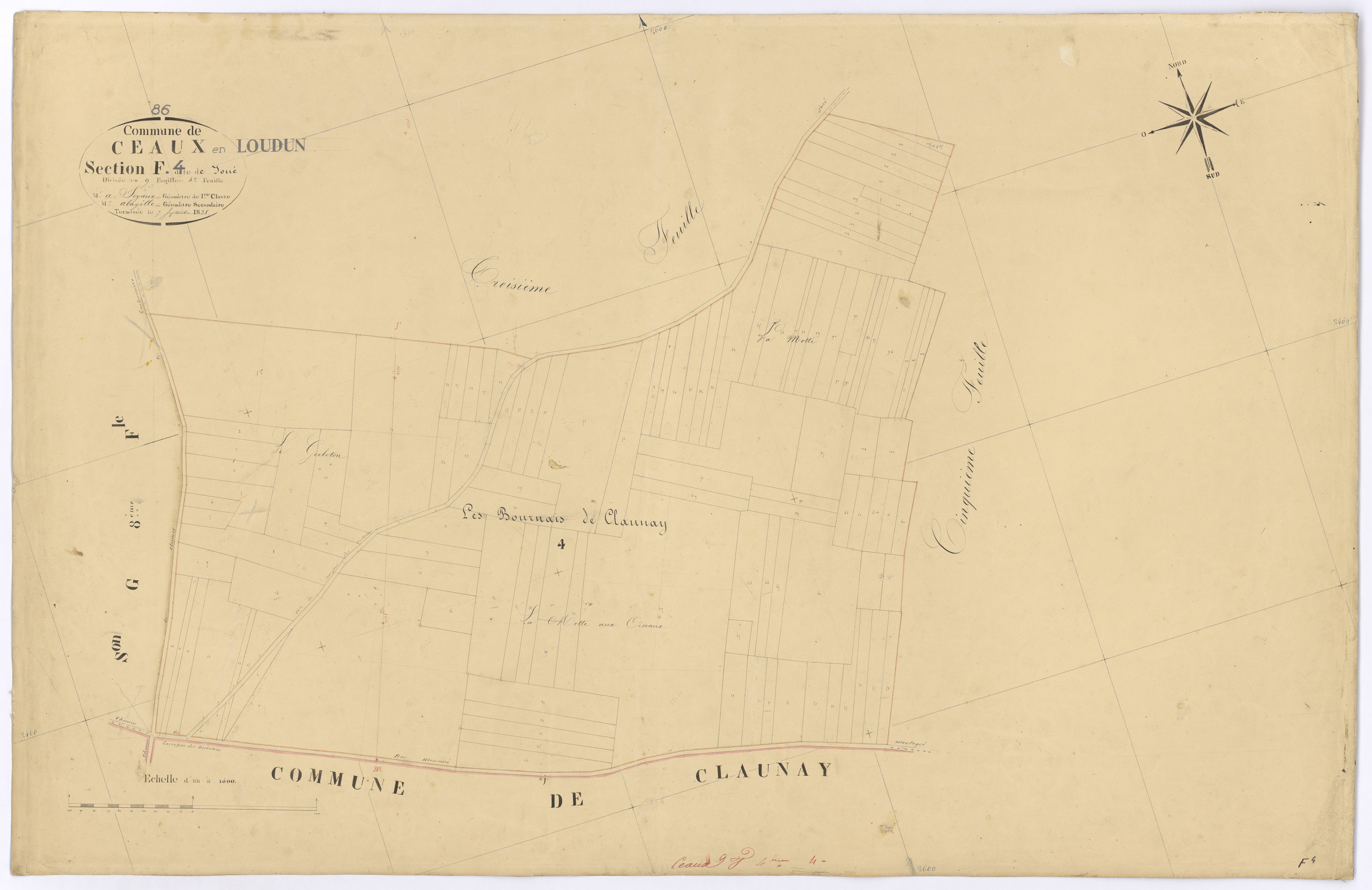 Ceaux-en-Loudun - FRAD086_cadastre Plans 