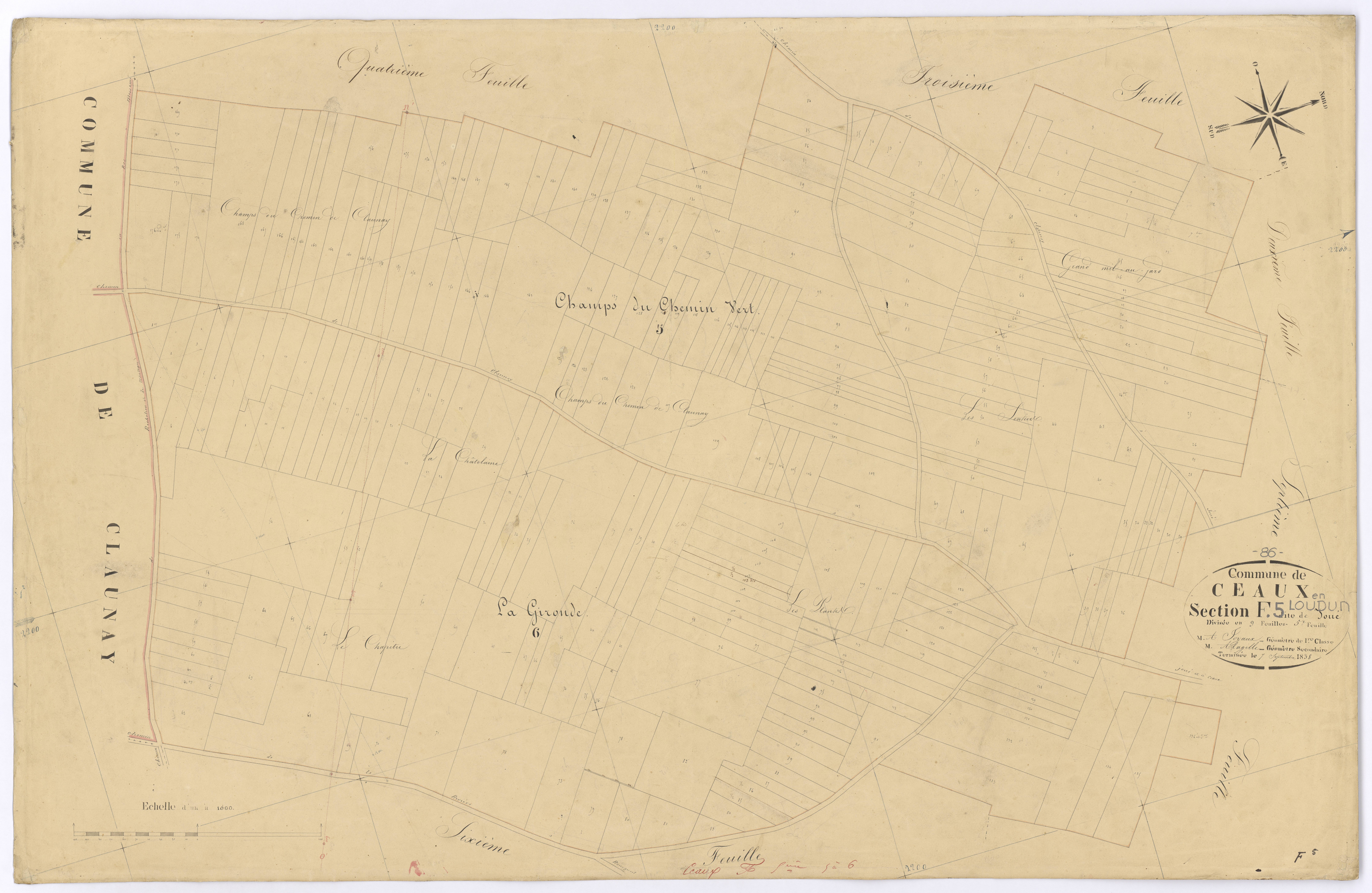Ceaux-en-Loudun - FRAD086_cadastre Plans 