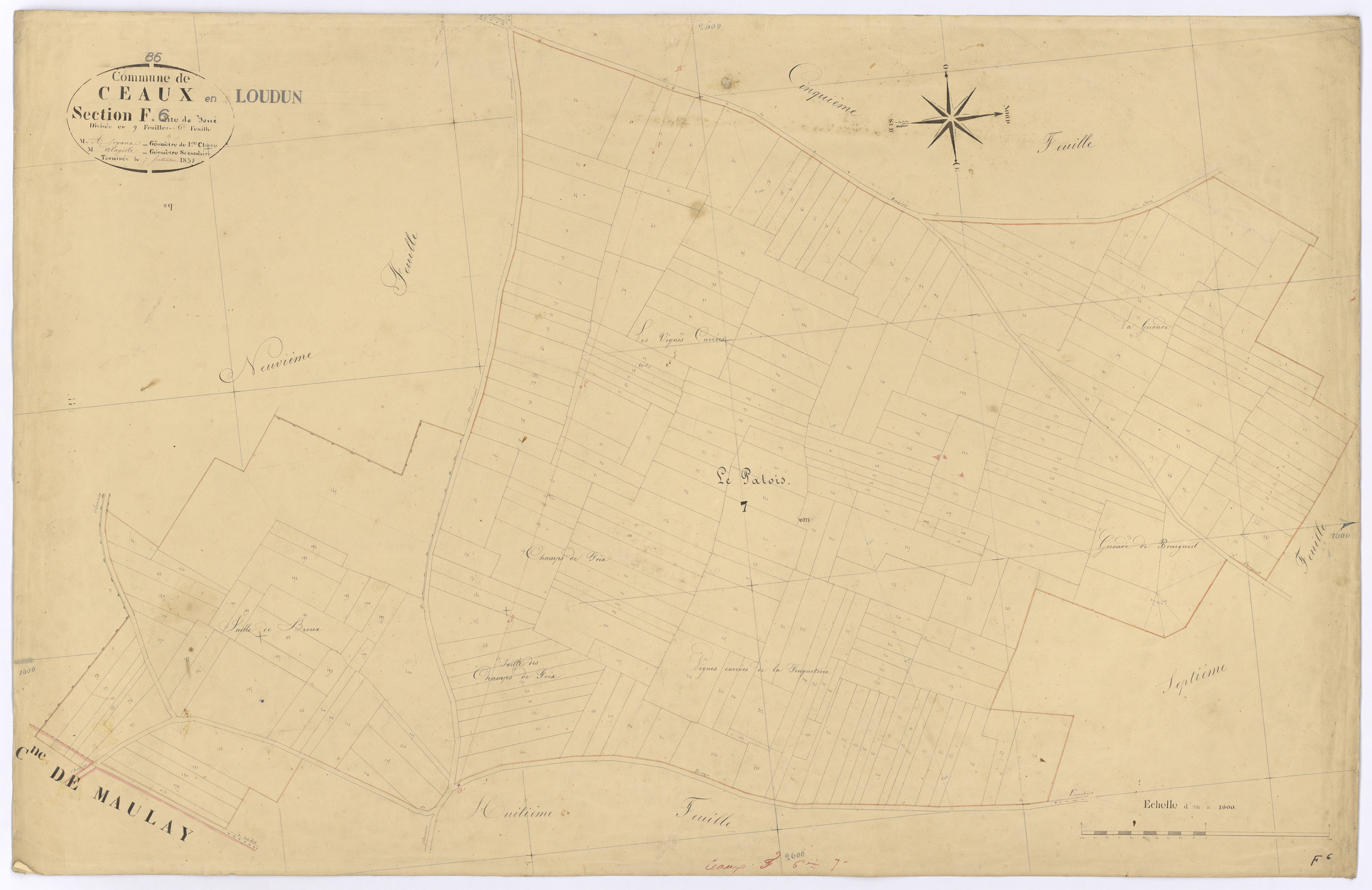 Ceaux-en-Loudun - FRAD086_cadastre Plans 