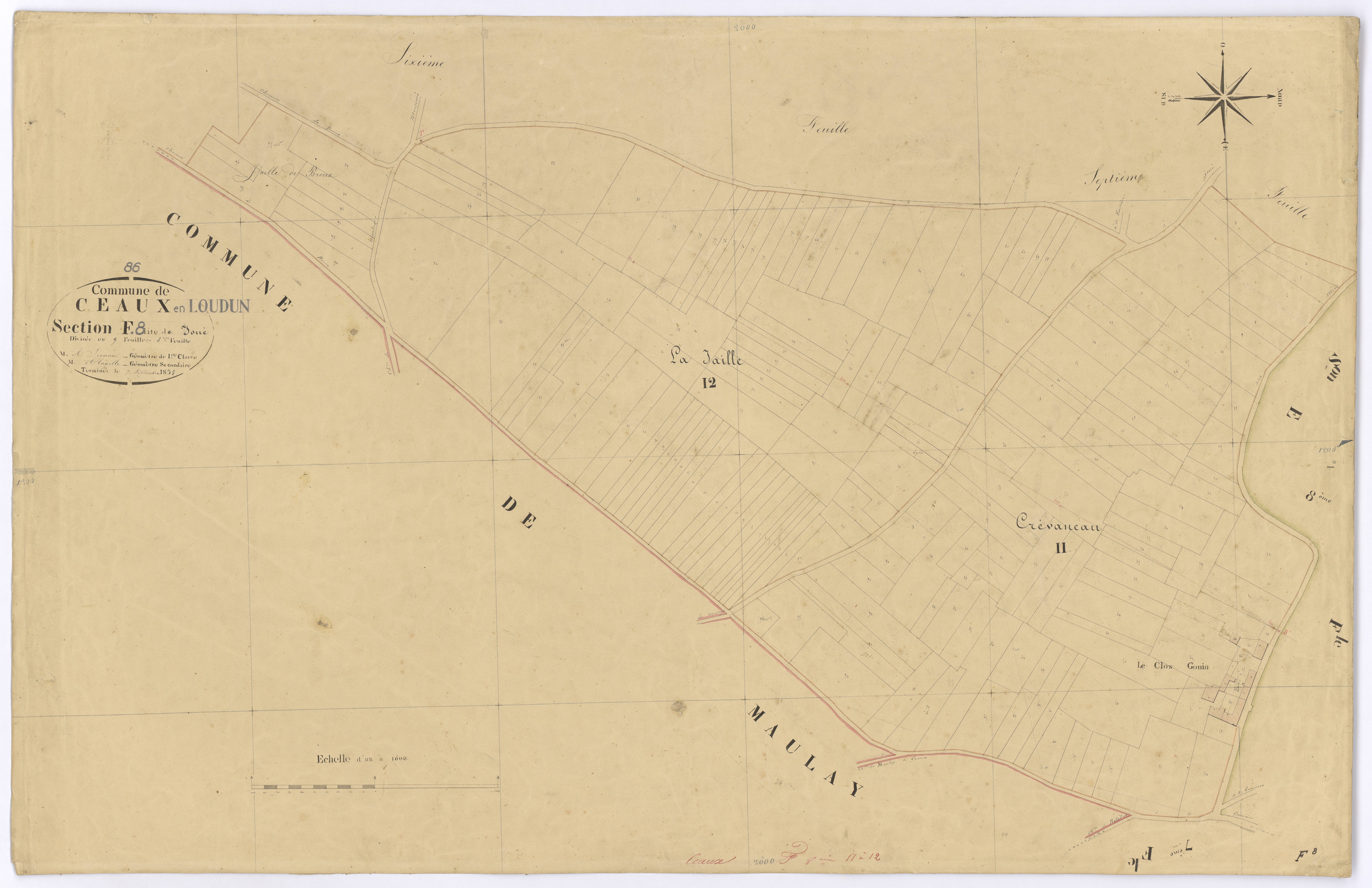 Ceaux-en-Loudun - FRAD086_cadastre Plans 