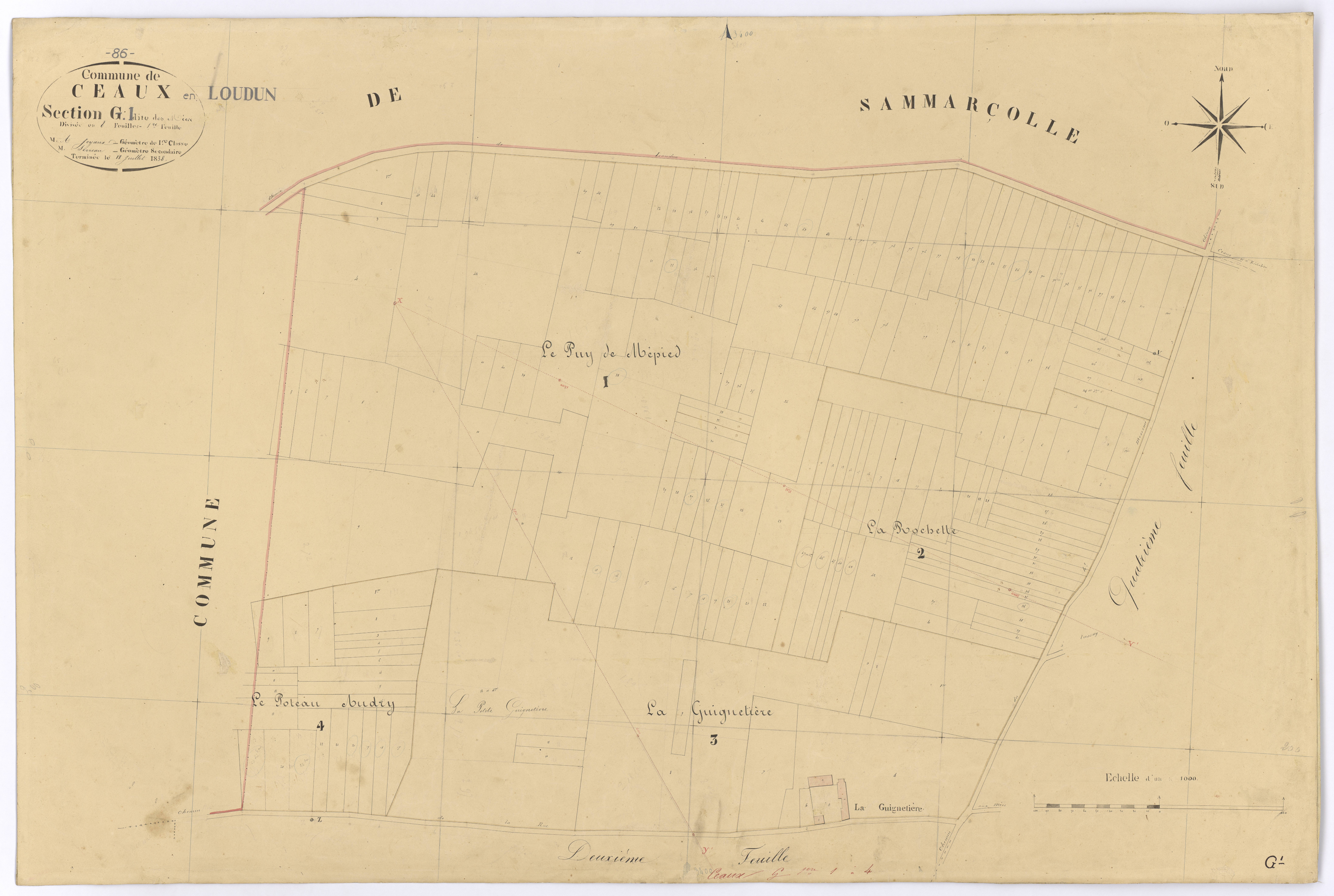 Ceaux-en-Loudun - FRAD086_cadastre Plans 