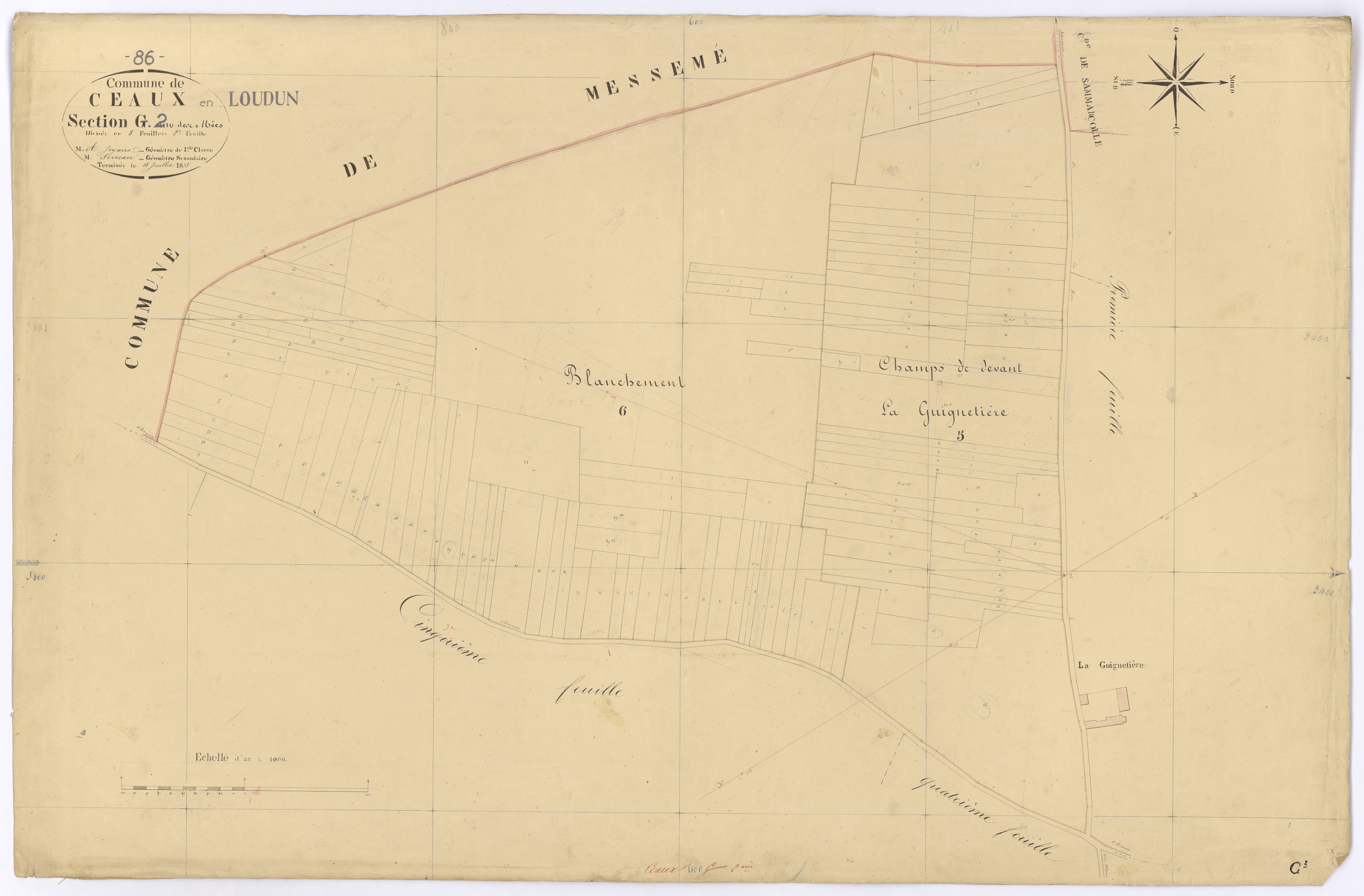 Ceaux-en-Loudun - FRAD086_cadastre Plans 