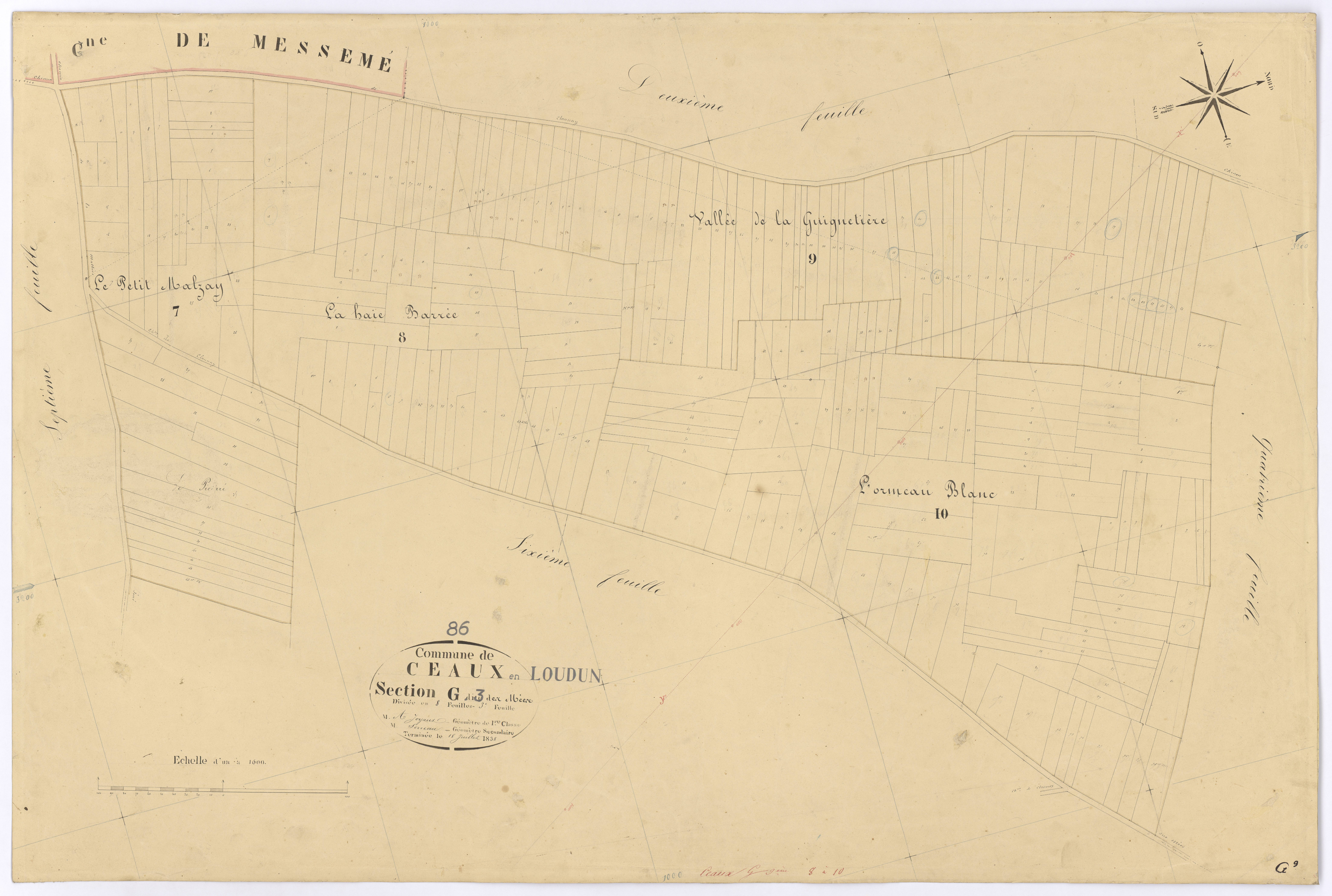 Ceaux-en-Loudun - FRAD086_cadastre Plans 