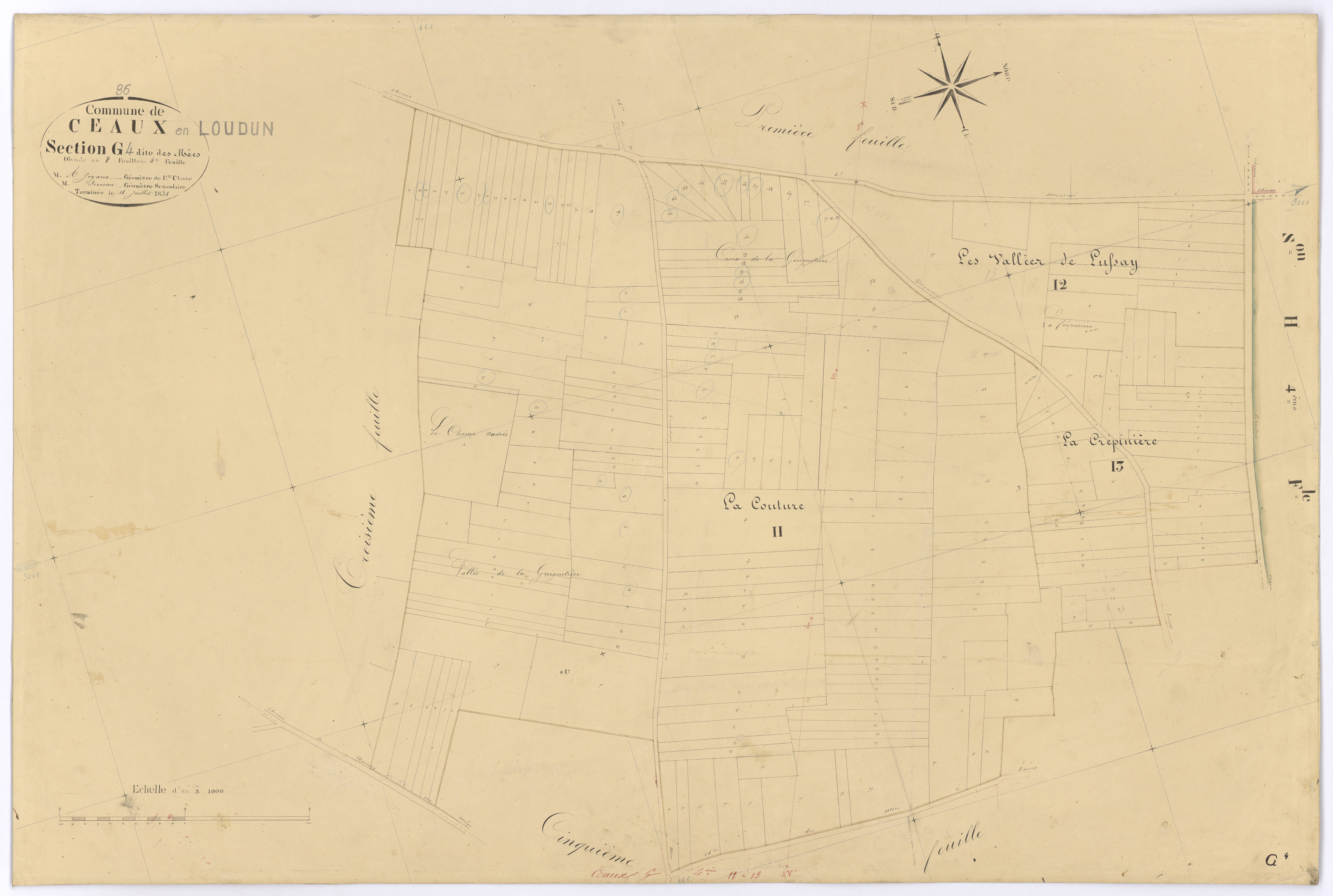 Ceaux-en-Loudun - FRAD086_cadastre Plans 