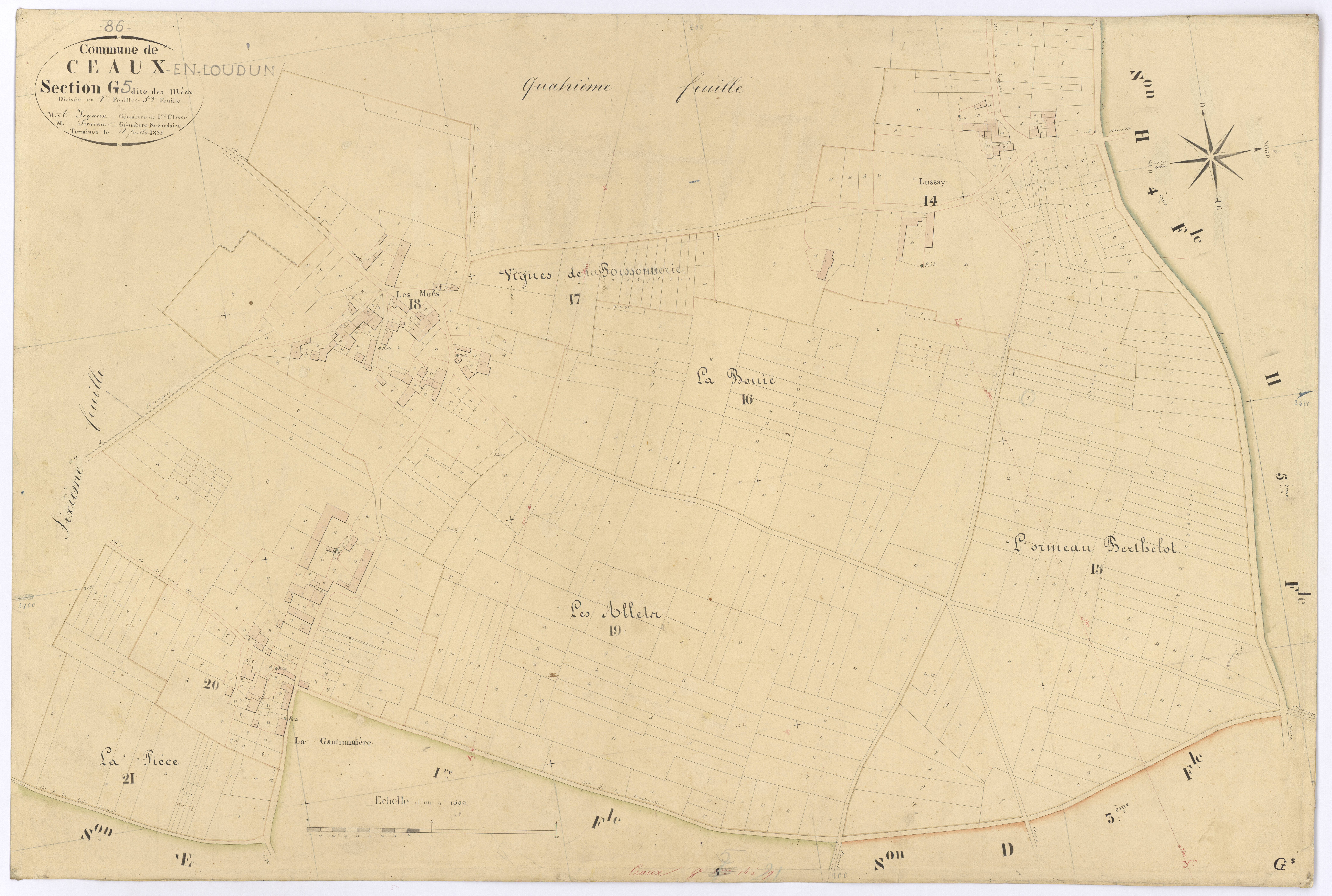 Ceaux-en-Loudun - FRAD086_cadastre Plans 
