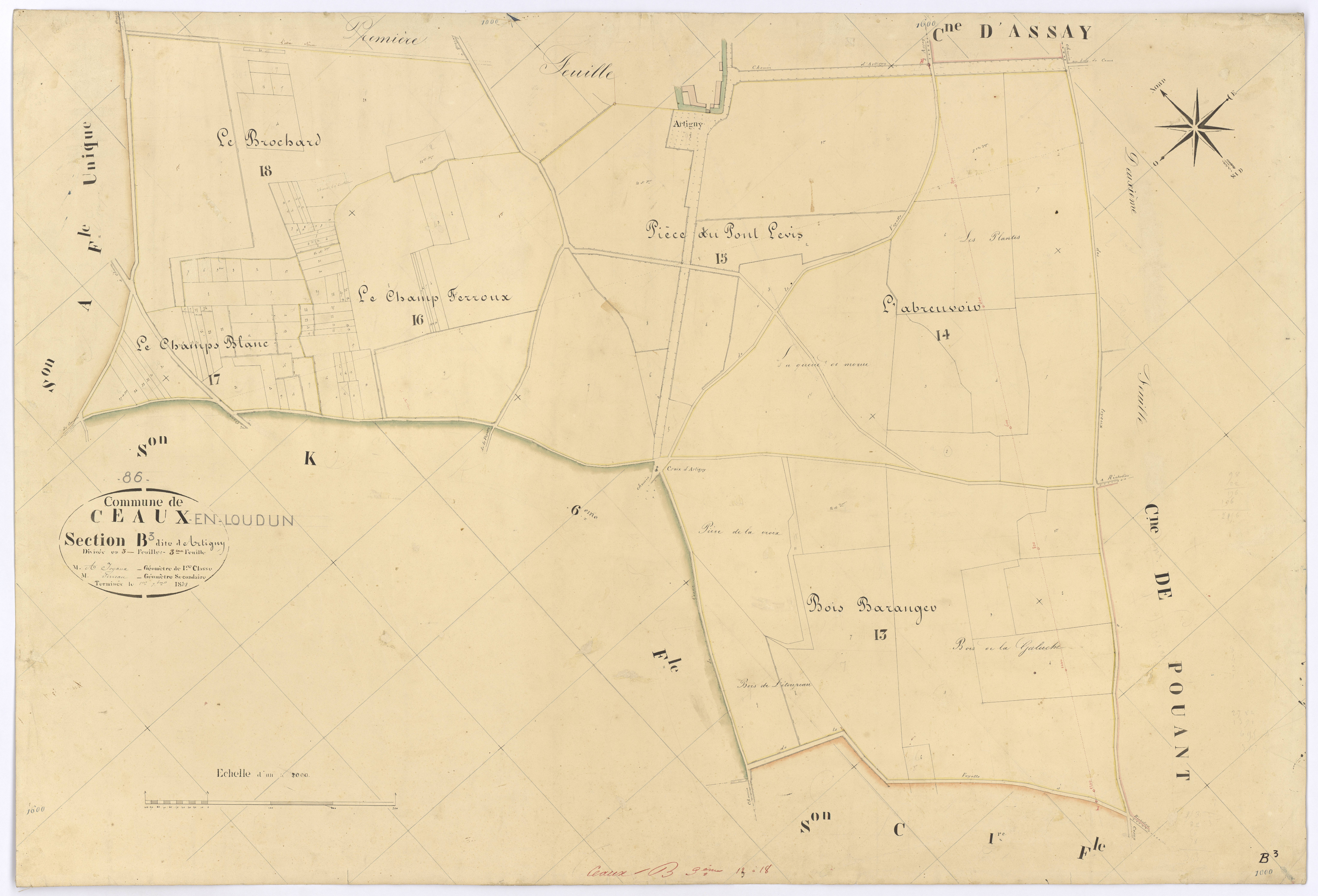 Ceaux-en-Loudun - FRAD086_cadastre Plans 