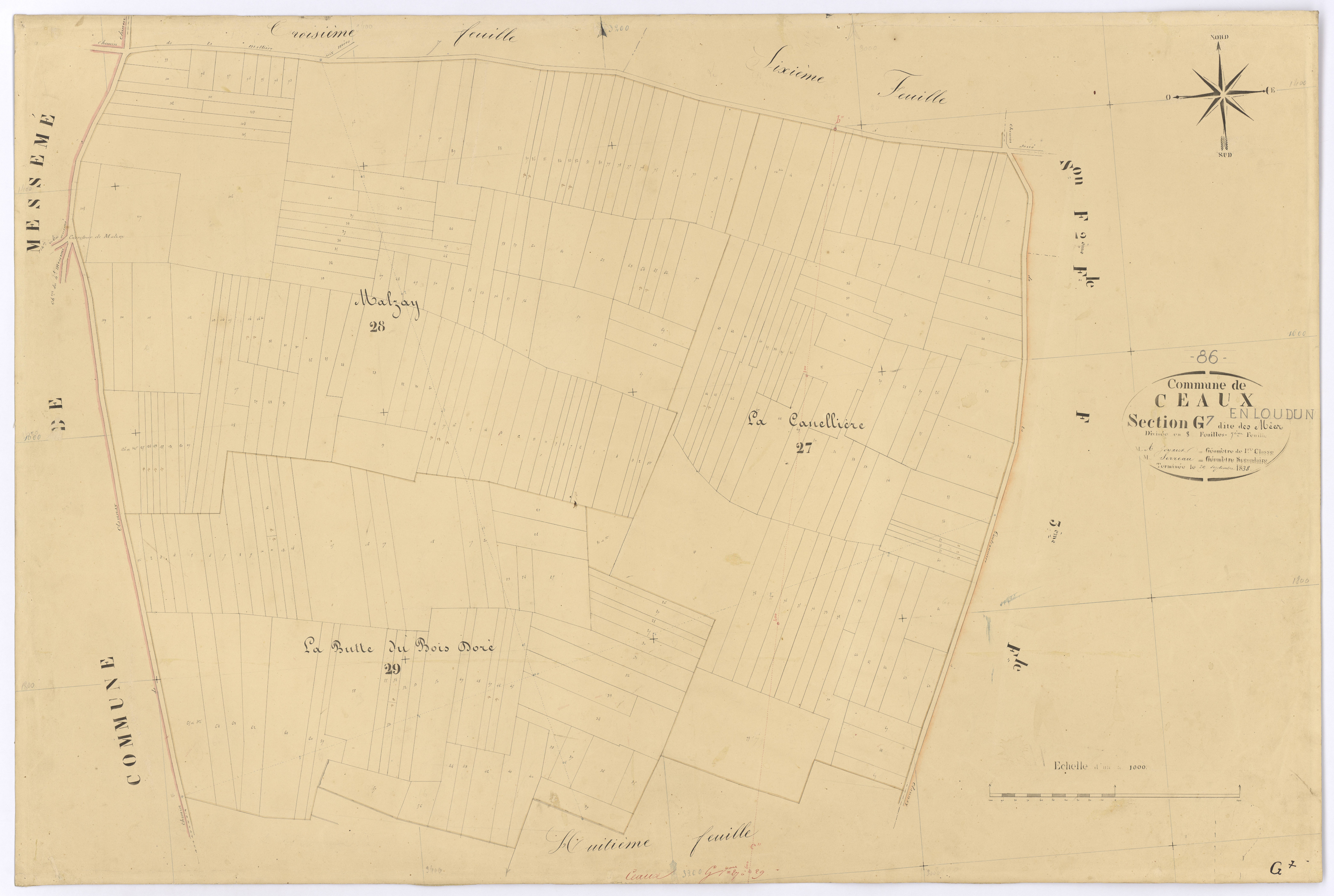 Ceaux-en-Loudun - FRAD086_cadastre Plans 