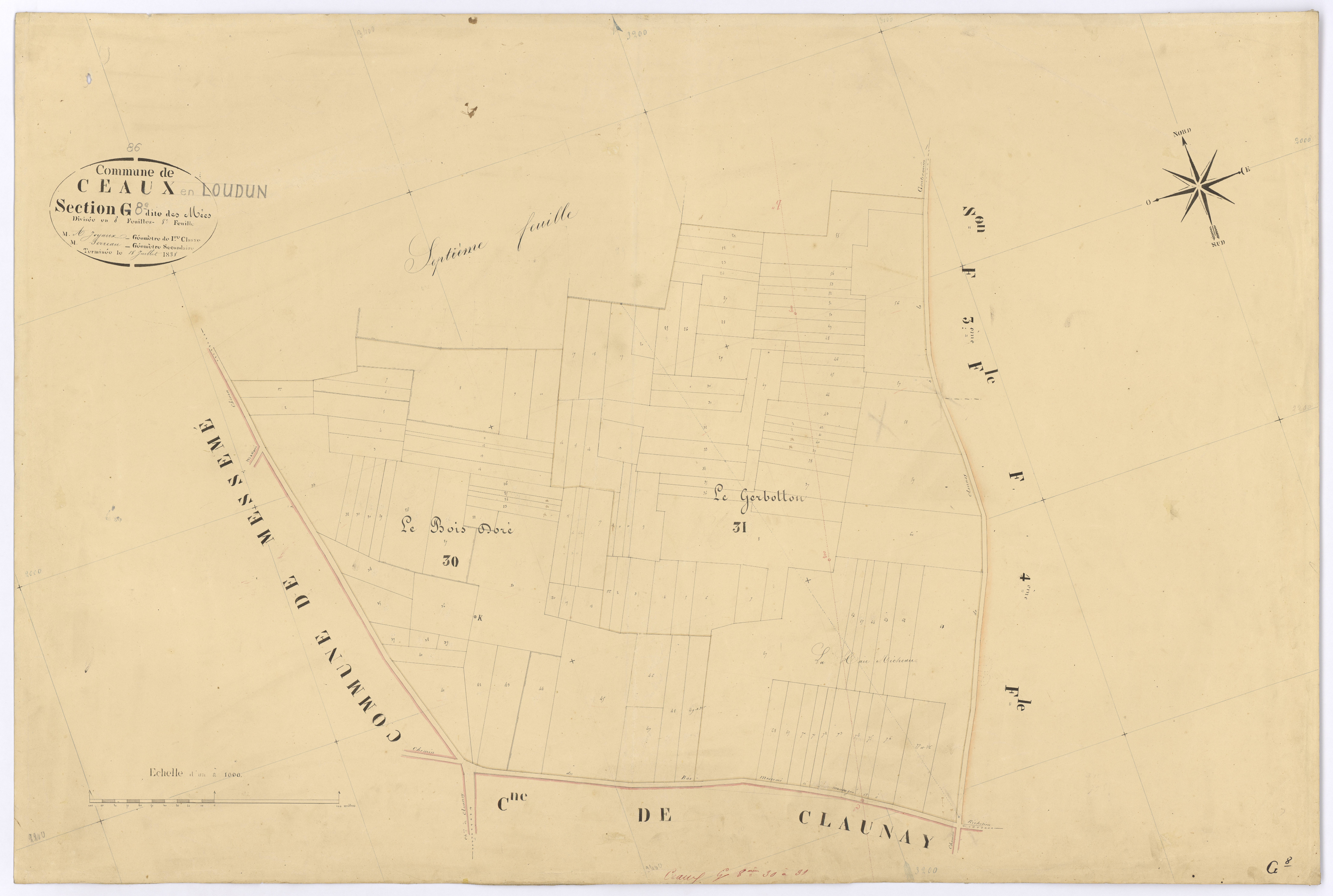 Ceaux-en-Loudun - FRAD086_cadastre Plans 