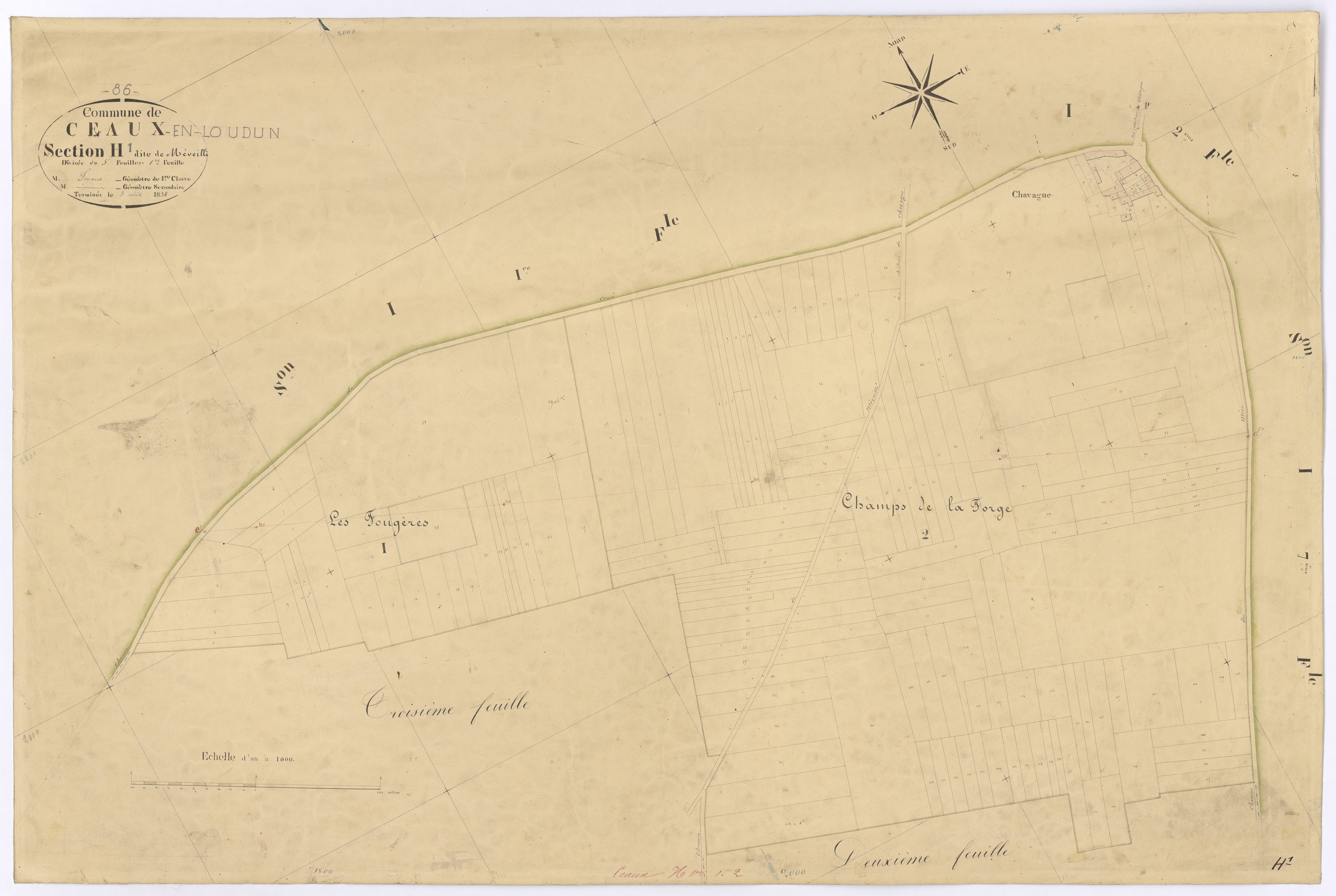 Ceaux-en-Loudun - FRAD086_cadastre Plans 