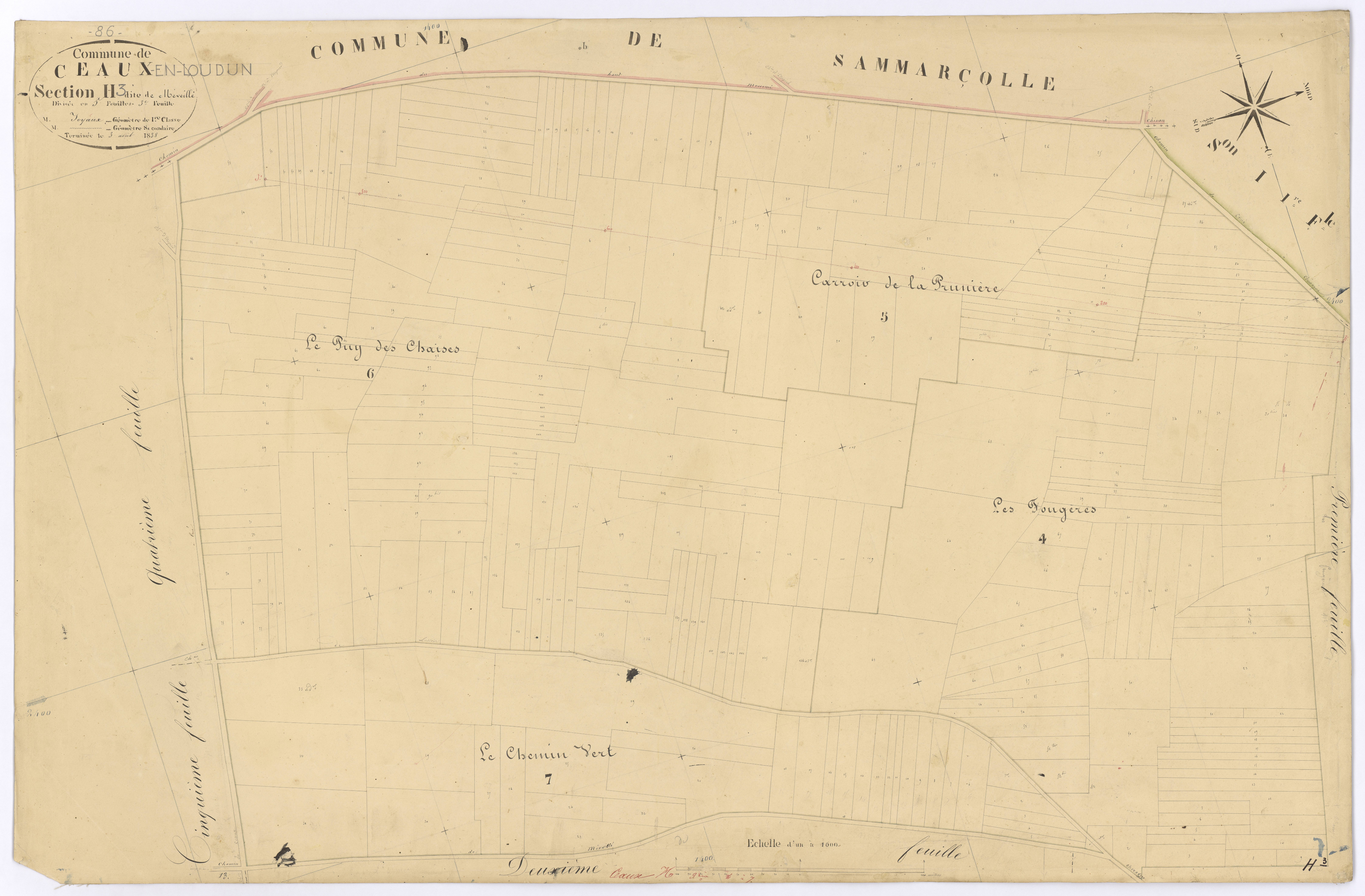 Ceaux-en-Loudun - FRAD086_cadastre Plans 