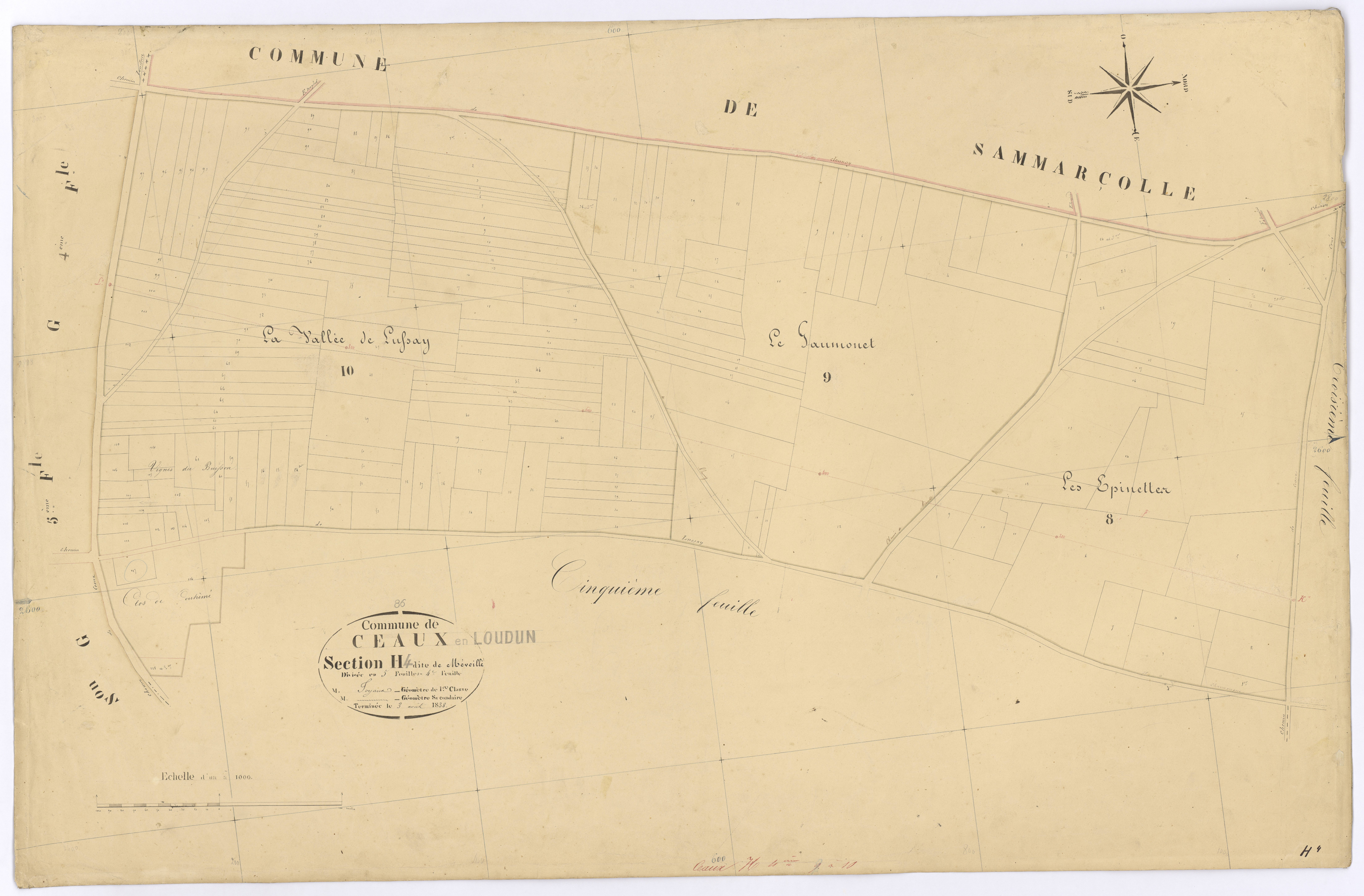 Ceaux-en-Loudun - FRAD086_cadastre Plans 