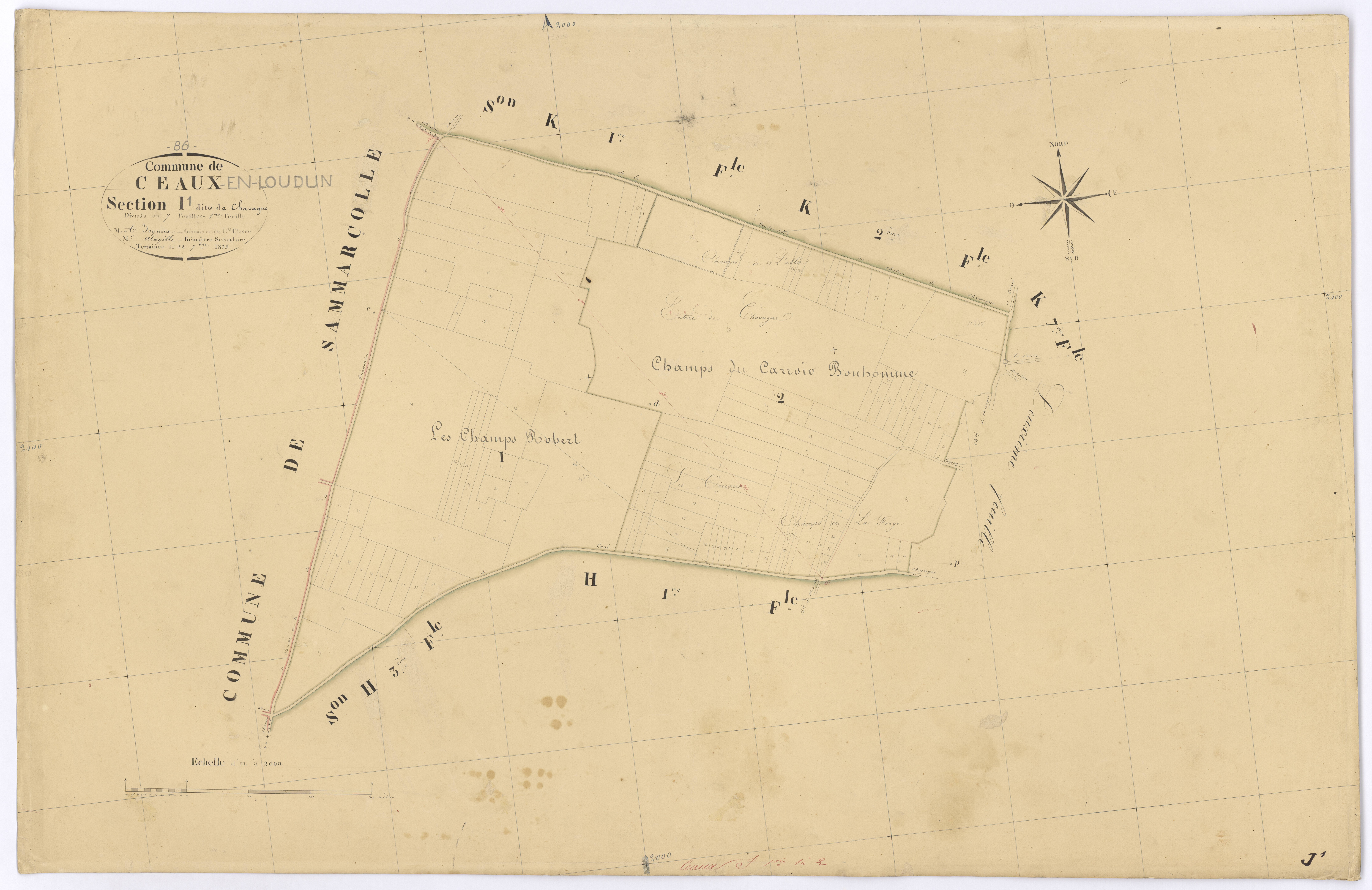 Ceaux-en-Loudun - FRAD086_cadastre Plans 