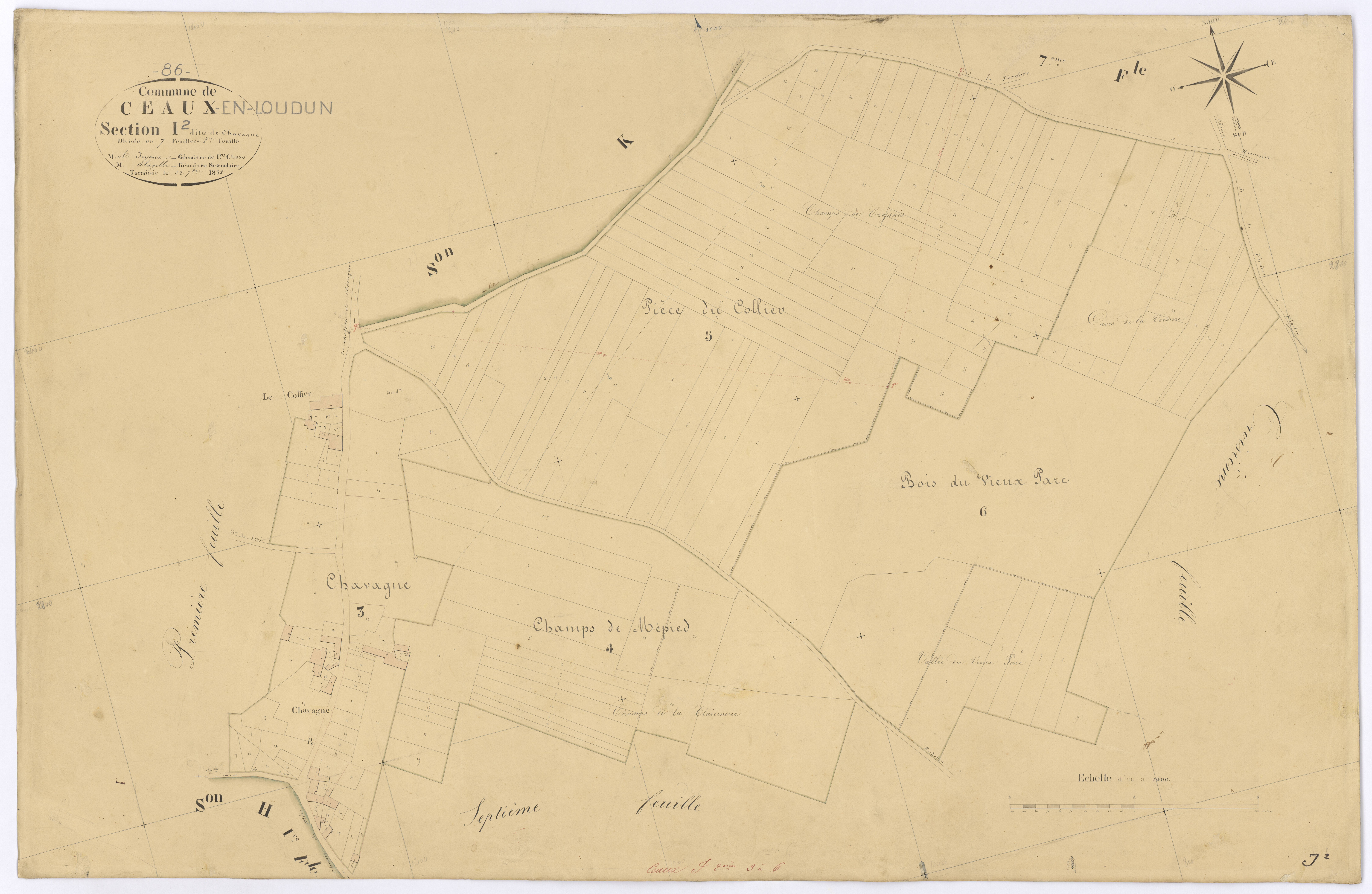 Ceaux-en-Loudun - FRAD086_cadastre Plans 