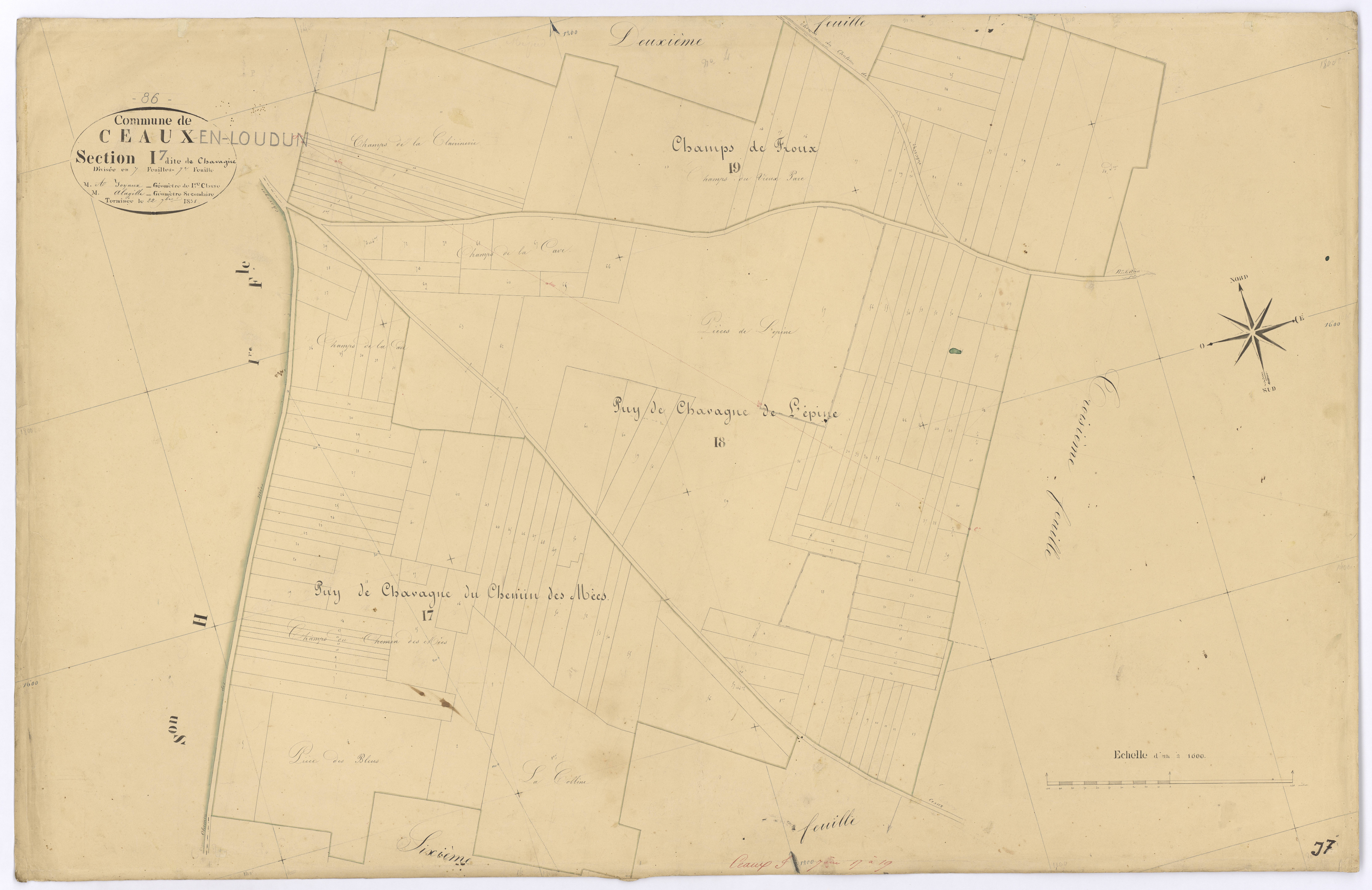 Ceaux-en-Loudun - FRAD086_cadastre Plans 
