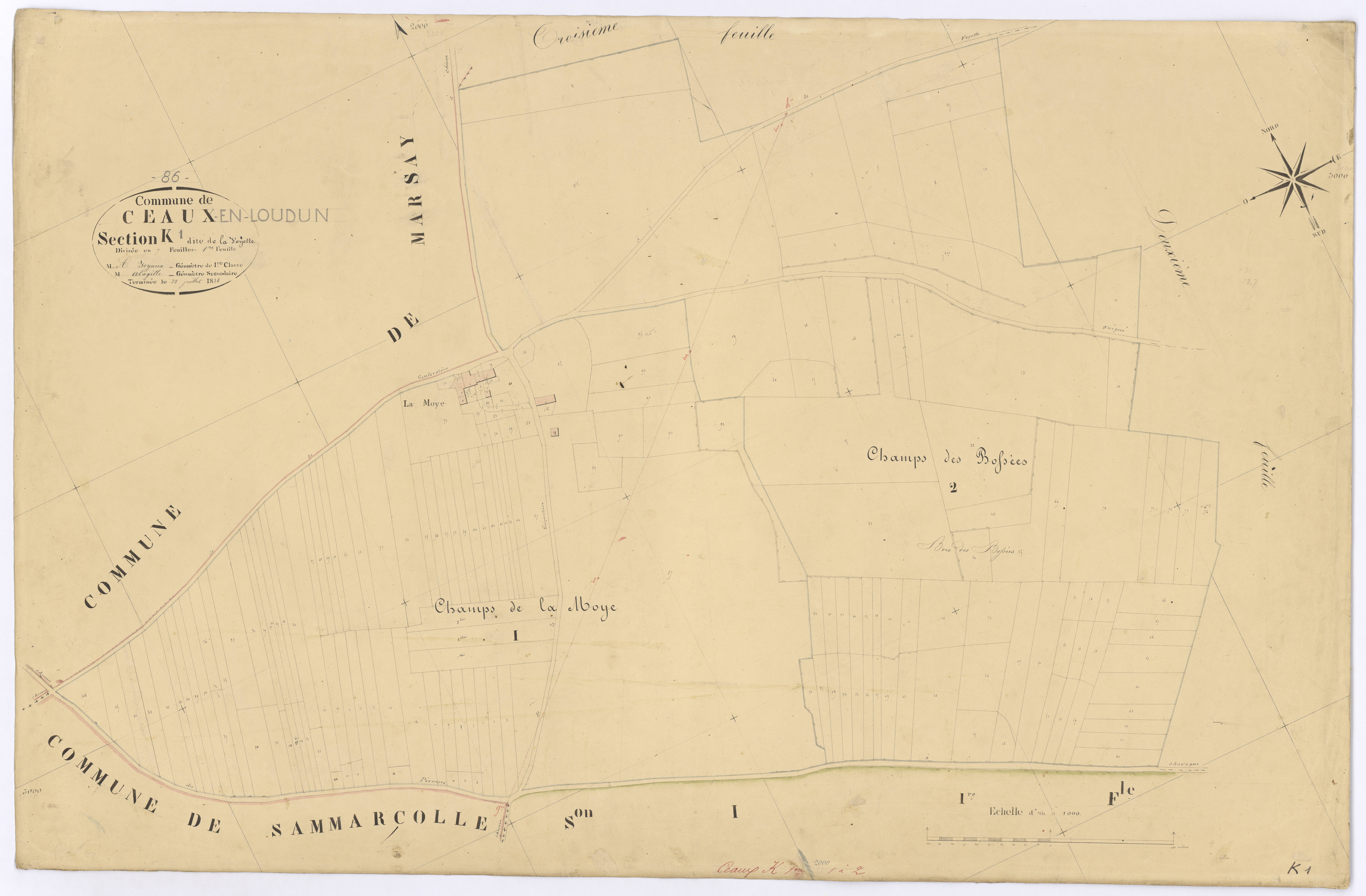 Ceaux-en-Loudun - FRAD086_cadastre Plans 