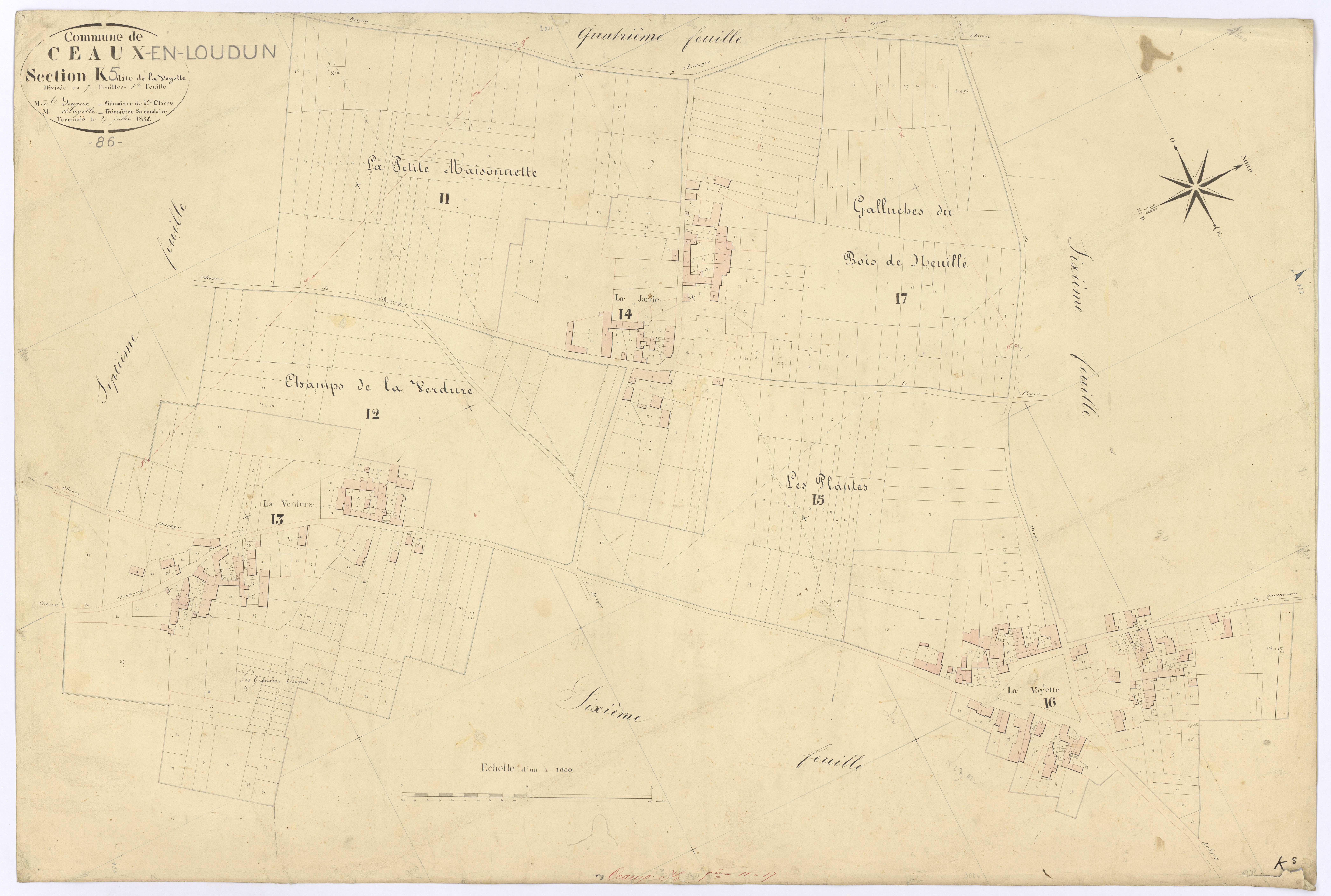 Ceaux-en-Loudun - FRAD086_cadastre Plans 