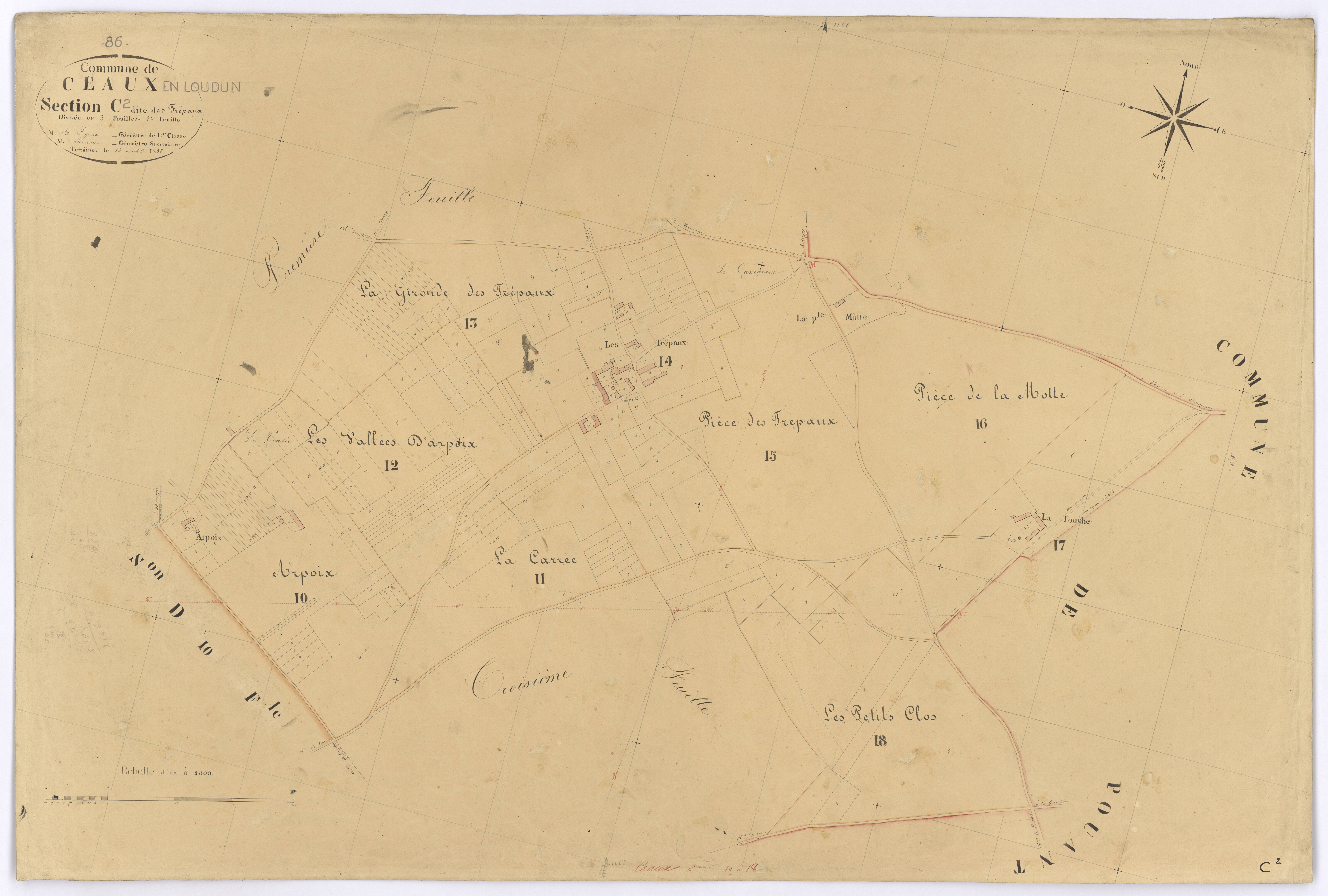 Ceaux-en-Loudun - FRAD086_cadastre Plans 